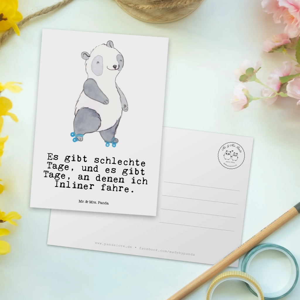 Postkarte Panda Inliner fahren Postkarte, Karte, Geschenkkarte, Grußkarte, Einladung, Ansichtskarte, Geburtstagskarte, Einladungskarte, Dankeskarte, Ansichtskarten, Einladung Geburtstag, Einladungskarten Geburtstag, Geschenk, Sport, Sportart, Hobby, Schenken, Danke, Dankeschön, Auszeichnung, Gewinn, Sportler, Inliner fahren, Rollschuh fahren, Rollerblades, inlinern