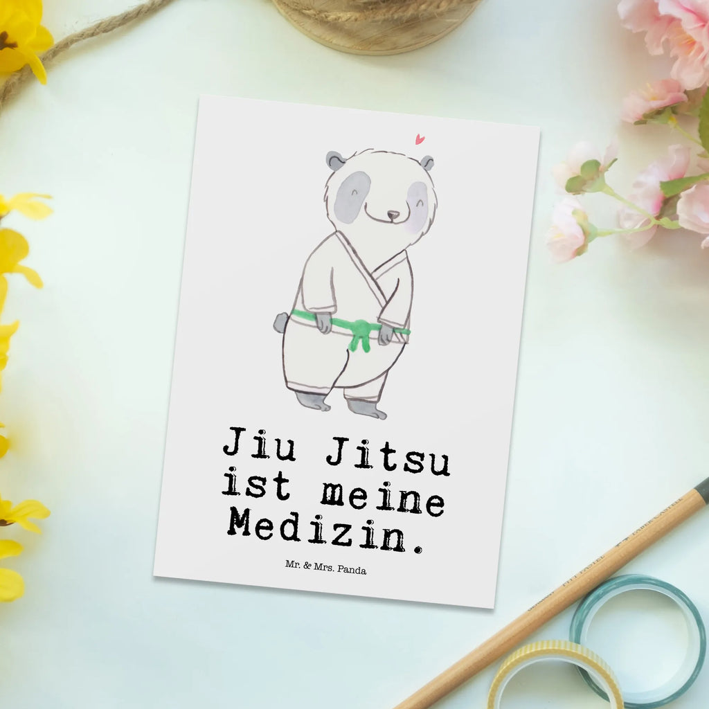 Postkarte Panda Jiu Jitsu Postkarte, Karte, Geschenkkarte, Grußkarte, Einladung, Ansichtskarte, Geburtstagskarte, Einladungskarte, Dankeskarte, Ansichtskarten, Einladung Geburtstag, Einladungskarten Geburtstag, Geschenk, Sport, Sportart, Hobby, Schenken, Danke, Dankeschön, Auszeichnung, Gewinn, Sportler, Jiu Jitsu, japanische Kampfkunst, Selbstverteidigung