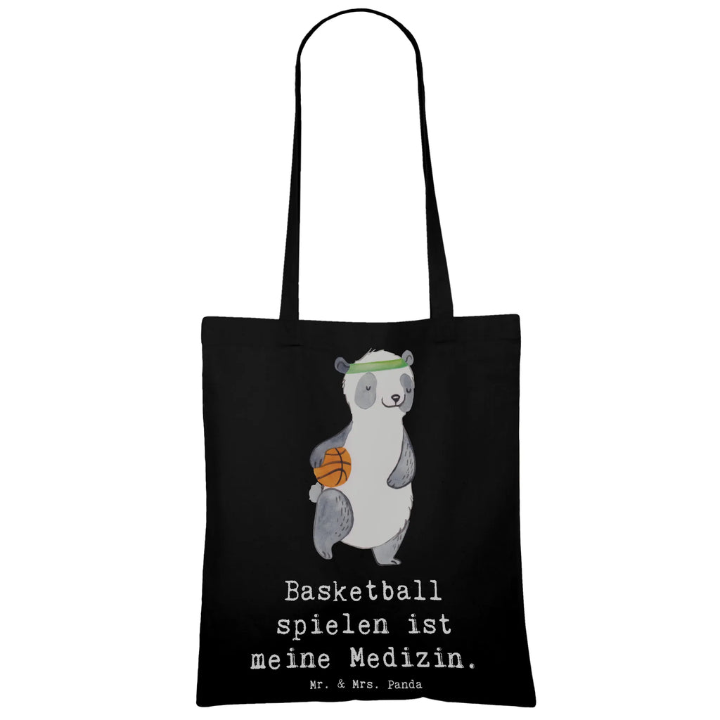 Tragetasche Panda Basketball Beuteltasche, Beutel, Einkaufstasche, Jutebeutel, Stoffbeutel, Tasche, Shopper, Umhängetasche, Strandtasche, Schultertasche, Stofftasche, Tragetasche, Badetasche, Jutetasche, Einkaufstüte, Laptoptasche, Geschenk, Sport, Sportart, Hobby, Schenken, Danke, Dankeschön, Auszeichnung, Gewinn, Sportler, Basketball, Basketball Verein, Basketball Verband, Basketballplatz