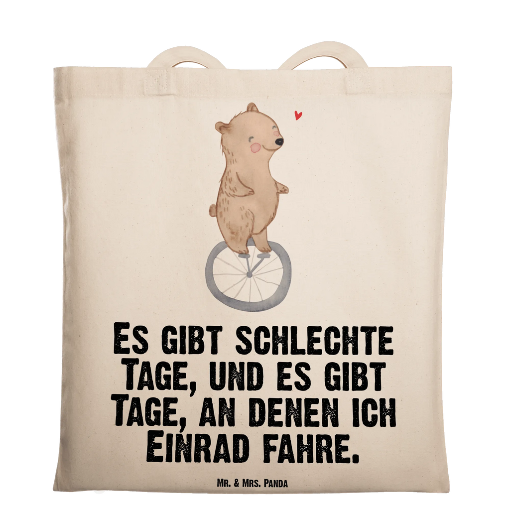 Tragetasche Bär Einrad fahren Beuteltasche, Beutel, Einkaufstasche, Jutebeutel, Stoffbeutel, Tasche, Shopper, Umhängetasche, Strandtasche, Schultertasche, Stofftasche, Tragetasche, Badetasche, Jutetasche, Einkaufstüte, Laptoptasche, Geschenk, Sport, Sportart, Hobby, Schenken, Danke, Dankeschön, Auszeichnung, Gewinn, Sportler, Einrad fahren