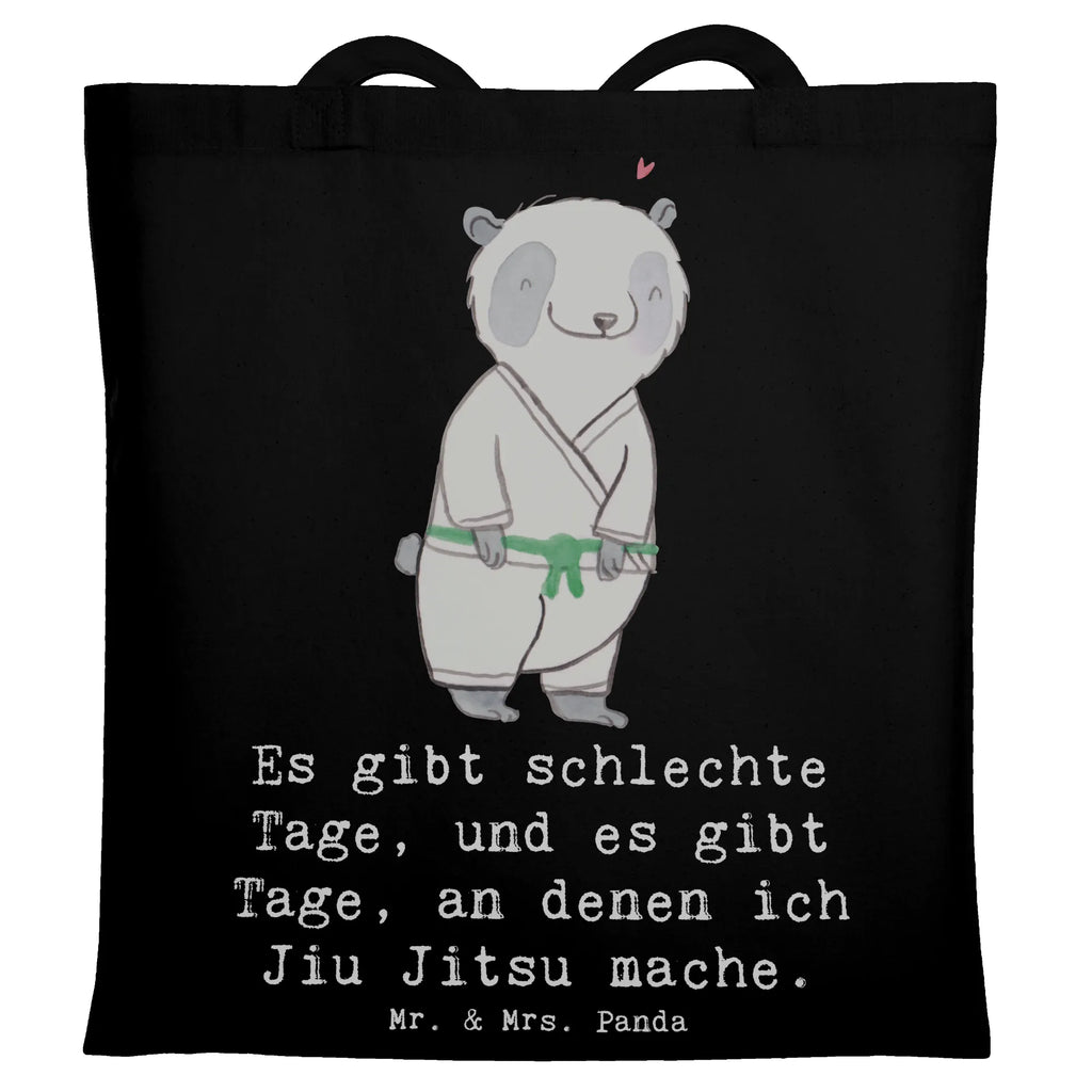 Tragetasche Panda Jiu Jitsu Beuteltasche, Beutel, Einkaufstasche, Jutebeutel, Stoffbeutel, Tasche, Shopper, Umhängetasche, Strandtasche, Schultertasche, Stofftasche, Tragetasche, Badetasche, Jutetasche, Einkaufstüte, Laptoptasche, Geschenk, Sport, Sportart, Hobby, Schenken, Danke, Dankeschön, Auszeichnung, Gewinn, Sportler, Jiu Jitsu, japanische Kampfkunst, Selbstverteidigung