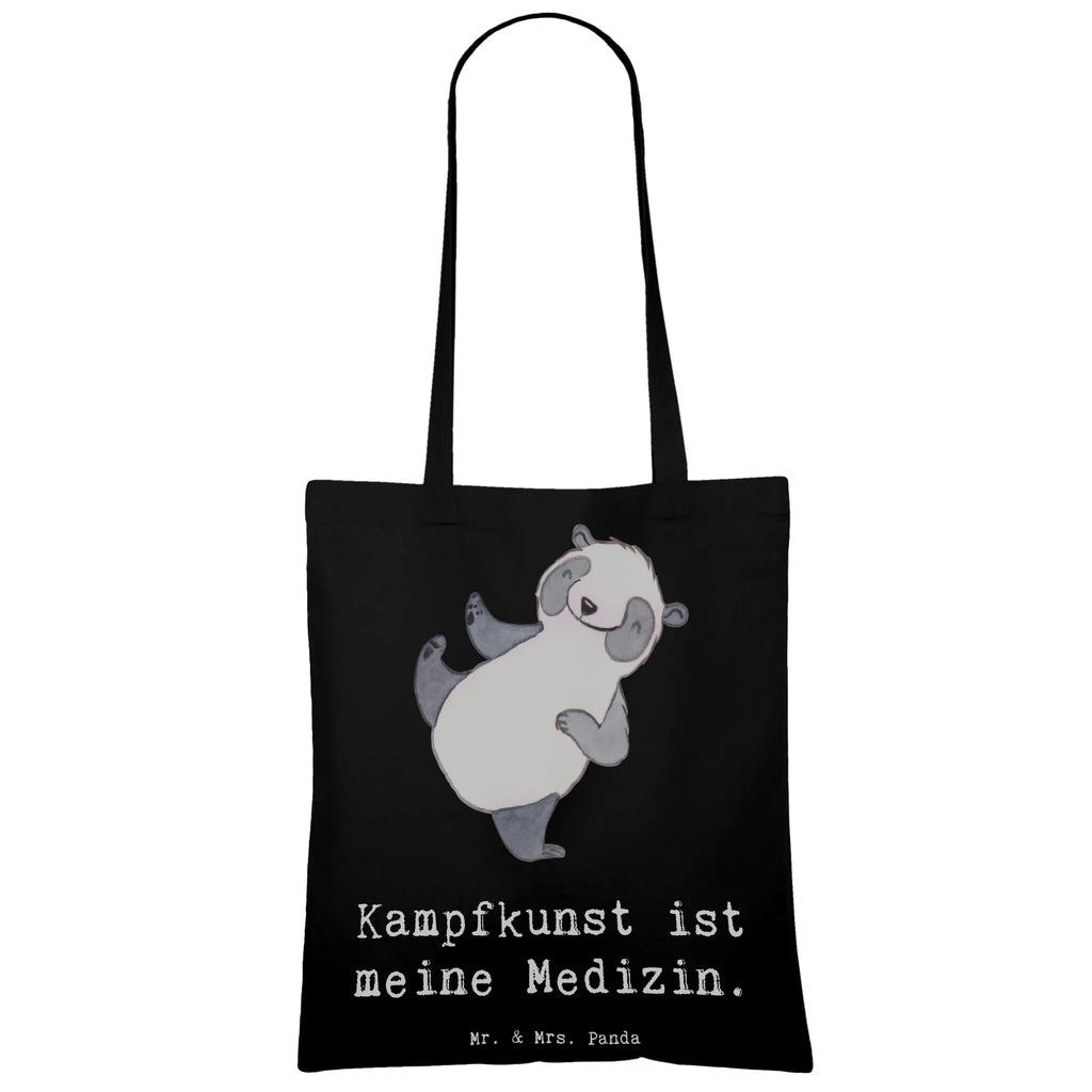 Tragetasche Panda Kampfkunst Beuteltasche, Beutel, Einkaufstasche, Jutebeutel, Stoffbeutel, Tasche, Shopper, Umhängetasche, Strandtasche, Schultertasche, Stofftasche, Tragetasche, Badetasche, Jutetasche, Einkaufstüte, Laptoptasche, Geschenk, Sport, Sportart, Hobby, Schenken, Danke, Dankeschön, Auszeichnung, Gewinn, Sportler, Kampfkunst, Kampfsportarten, Selbstverteidigung