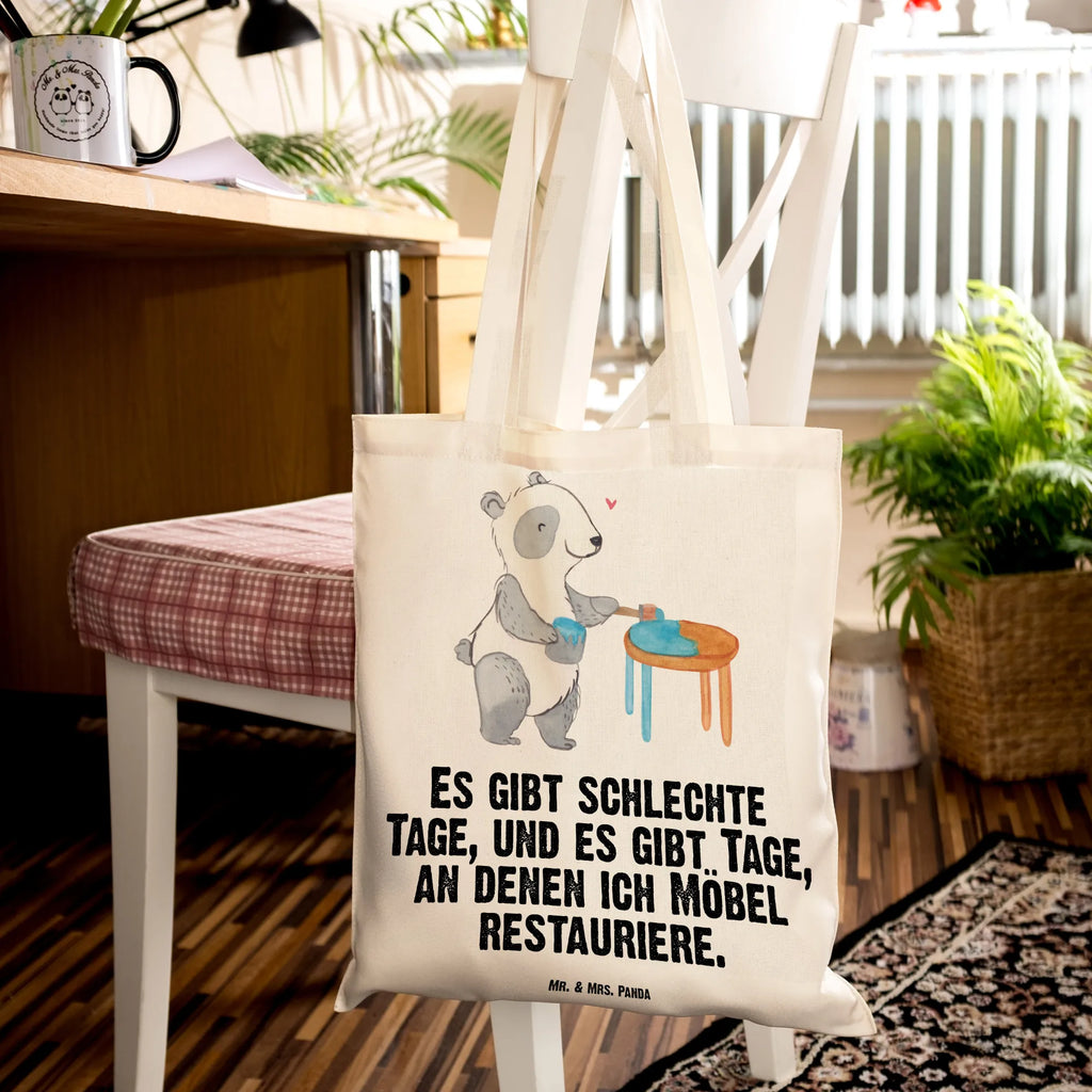 Tragetasche Panda Möbel restaurieren Beuteltasche, Beutel, Einkaufstasche, Jutebeutel, Stoffbeutel, Tasche, Shopper, Umhängetasche, Strandtasche, Schultertasche, Stofftasche, Tragetasche, Badetasche, Jutetasche, Einkaufstüte, Laptoptasche, Geschenk, Sport, Sportart, Hobby, Schenken, Danke, Dankeschön, Auszeichnung, Gewinn, Sportler, Möbel restaurieren, antike Möbel restaurieren, Handwerk, Restaurator