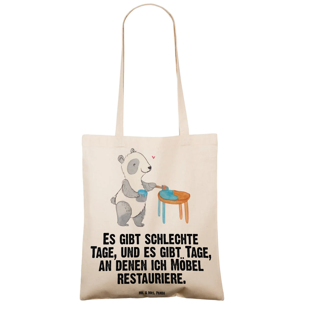 Tragetasche Panda Möbel restaurieren Beuteltasche, Beutel, Einkaufstasche, Jutebeutel, Stoffbeutel, Tasche, Shopper, Umhängetasche, Strandtasche, Schultertasche, Stofftasche, Tragetasche, Badetasche, Jutetasche, Einkaufstüte, Laptoptasche, Geschenk, Sport, Sportart, Hobby, Schenken, Danke, Dankeschön, Auszeichnung, Gewinn, Sportler, Möbel restaurieren, antike Möbel restaurieren, Handwerk, Restaurator