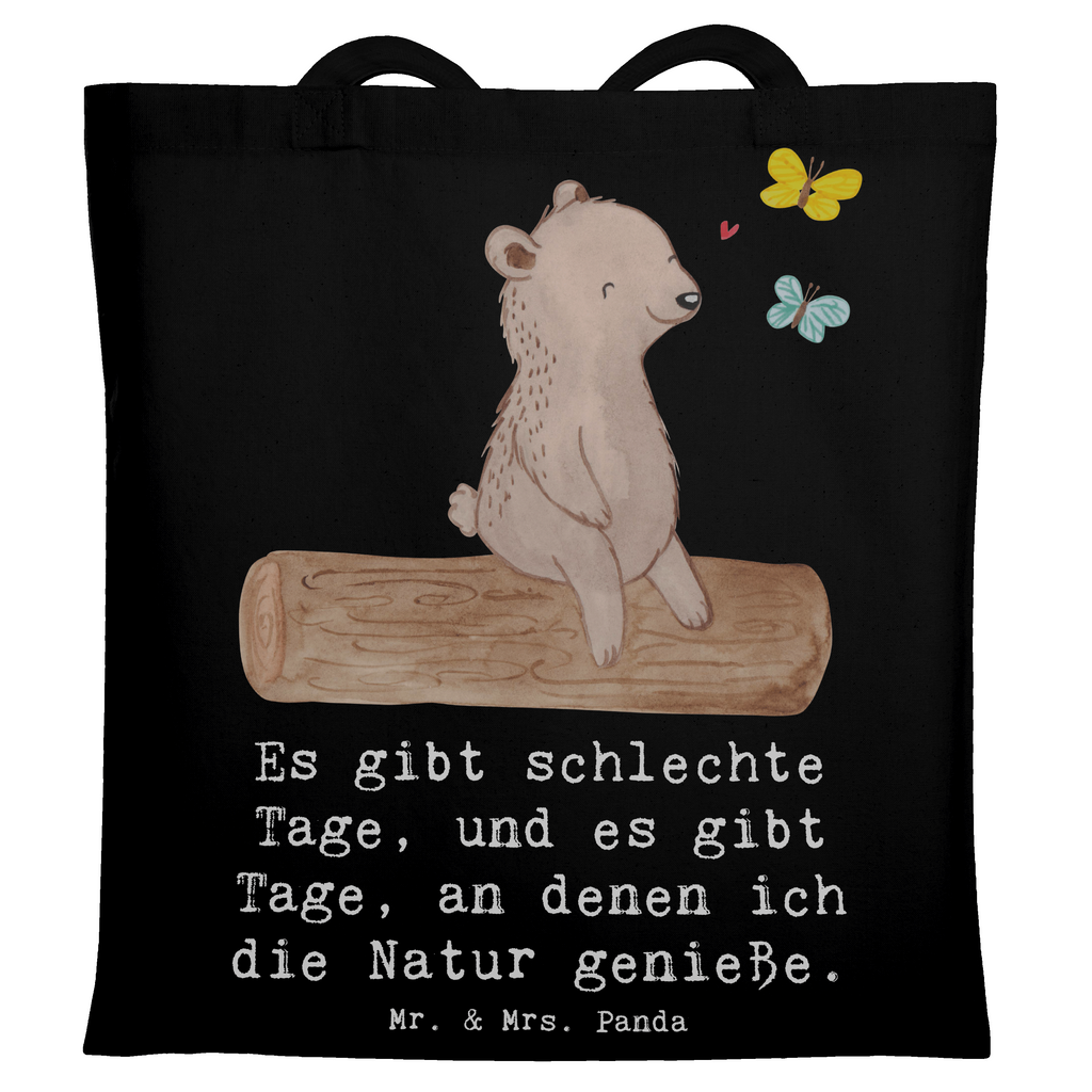 Tragetasche Bär Naturliebhaber Beuteltasche, Beutel, Einkaufstasche, Jutebeutel, Stoffbeutel, Tasche, Shopper, Umhängetasche, Strandtasche, Schultertasche, Stofftasche, Tragetasche, Badetasche, Jutetasche, Einkaufstüte, Laptoptasche, Geschenk, Sport, Sportart, Hobby, Schenken, Danke, Dankeschön, Auszeichnung, Gewinn, Sportler, Naturliebhaber, Outdoor, Wandern, Nature Lover