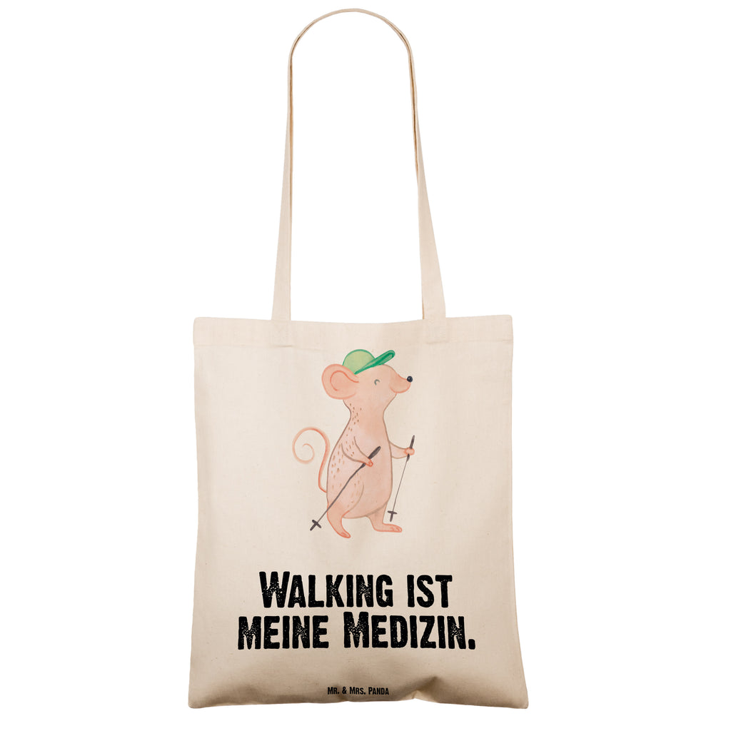 Tragetasche Maus Walking Beuteltasche, Beutel, Einkaufstasche, Jutebeutel, Stoffbeutel, Tasche, Shopper, Umhängetasche, Strandtasche, Schultertasche, Stofftasche, Tragetasche, Badetasche, Jutetasche, Einkaufstüte, Laptoptasche, Geschenk, Sport, Sportart, Hobby, Schenken, Danke, Dankeschön, Auszeichnung, Gewinn, Sportler, Walking, Walken, schnelles Gehen, Spazieren gehen