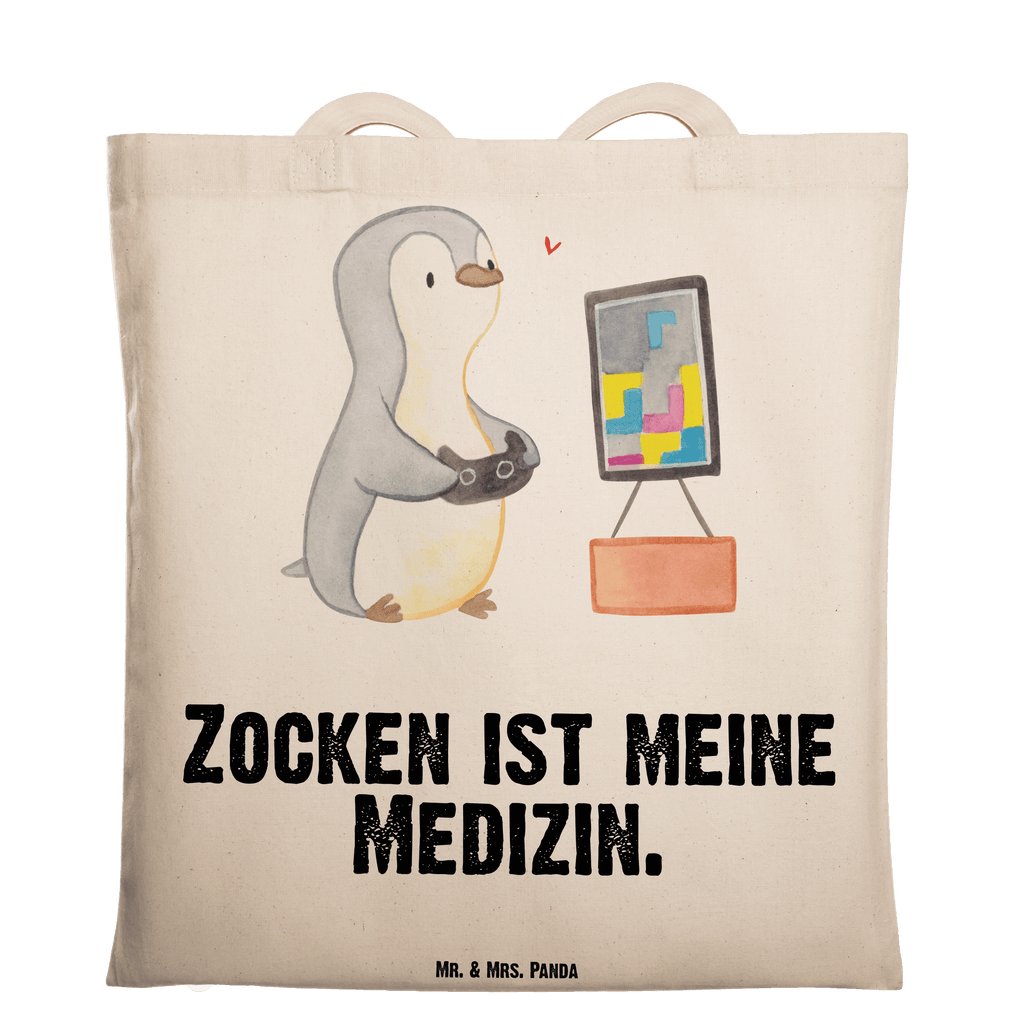 Tragetasche Pinguin Zocken Beuteltasche, Beutel, Einkaufstasche, Jutebeutel, Stoffbeutel, Tasche, Shopper, Umhängetasche, Strandtasche, Schultertasche, Stofftasche, Tragetasche, Badetasche, Jutetasche, Einkaufstüte, Laptoptasche, Geschenk, Sport, Sportart, Hobby, Schenken, Danke, Dankeschön, Auszeichnung, Gewinn, Sportler, Zocken, Gaming, Videospiele, Videogames