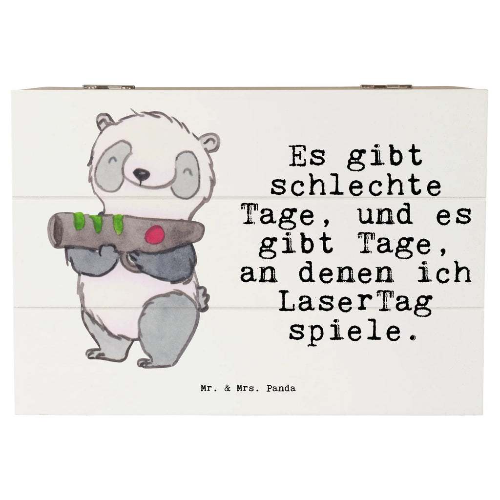 Holzkiste Panda LaserTag Holzkiste, Kiste, Schatzkiste, Truhe, Schatulle, XXL, Erinnerungsbox, Erinnerungskiste, Dekokiste, Aufbewahrungsbox, Geschenkbox, Geschenkdose, Geschenk, Sport, Sportart, Hobby, Schenken, Danke, Dankeschön, Auszeichnung, Gewinn, Sportler, Lasertag, Lasergame Zentrum, Laser Tag Party