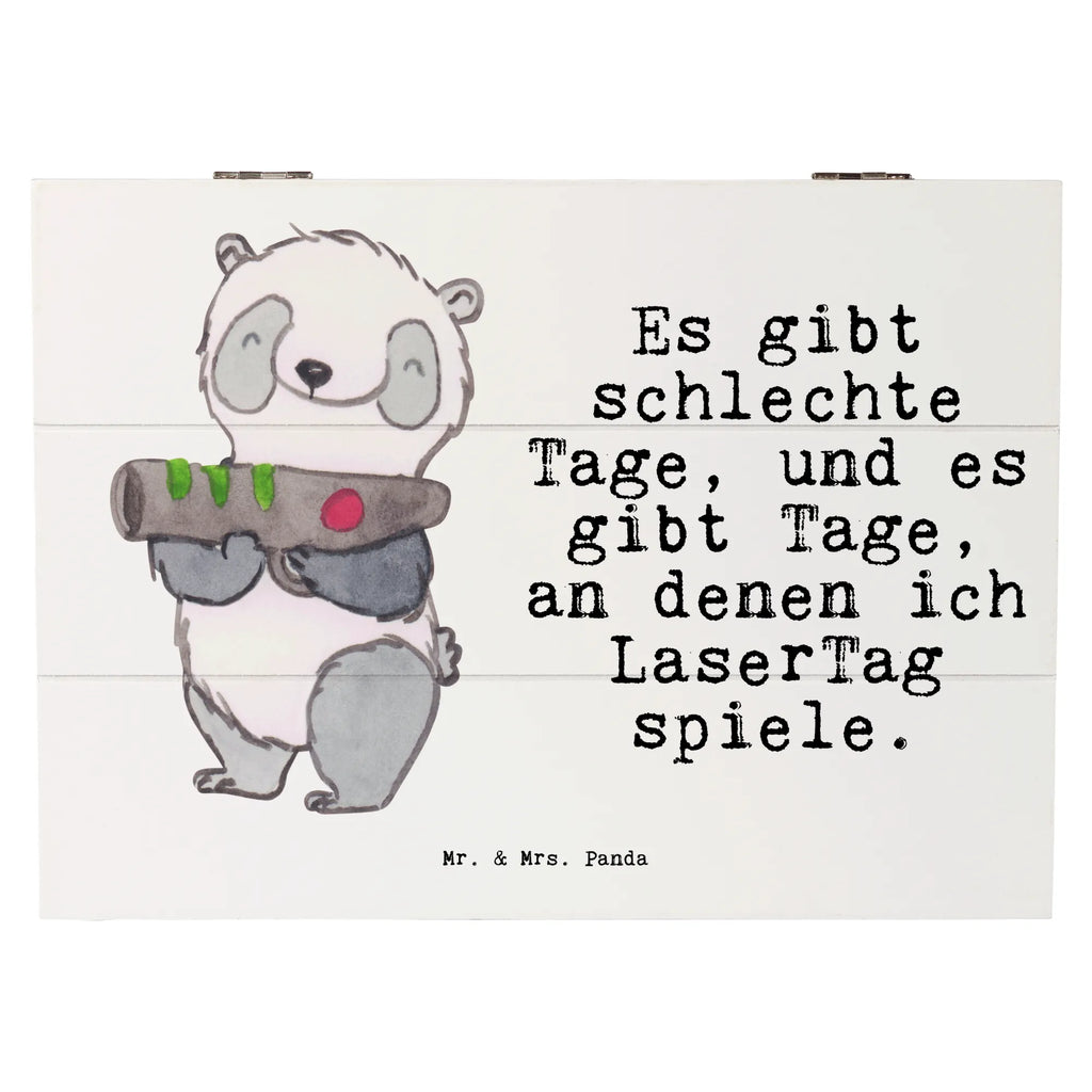 Holzkiste Panda LaserTag Holzkiste, Kiste, Schatzkiste, Truhe, Schatulle, XXL, Erinnerungsbox, Erinnerungskiste, Dekokiste, Aufbewahrungsbox, Geschenkbox, Geschenkdose, Geschenk, Sport, Sportart, Hobby, Schenken, Danke, Dankeschön, Auszeichnung, Gewinn, Sportler, Lasertag, Lasergame Zentrum, Laser Tag Party