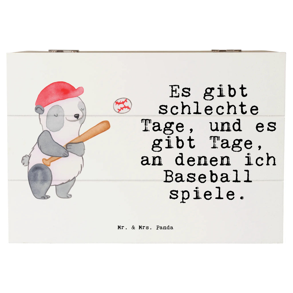 Holzkiste Panda Baseball spielen Holzkiste, Kiste, Schatzkiste, Truhe, Schatulle, XXL, Erinnerungsbox, Erinnerungskiste, Dekokiste, Aufbewahrungsbox, Geschenkbox, Geschenkdose, Geschenk, Sport, Sportart, Hobby, Schenken, Danke, Dankeschön, Auszeichnung, Gewinn, Sportler, Baseball spielen, Baseball Spielen, Baseball Match, Ballsport, Baseballplatz, Baseballverein