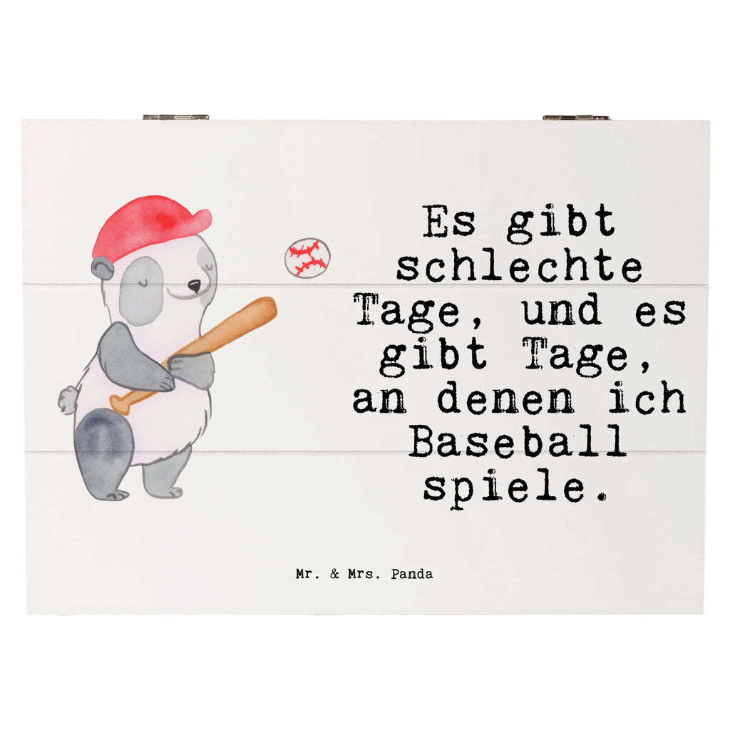 Holzkiste Panda Baseball spielen Holzkiste, Kiste, Schatzkiste, Truhe, Schatulle, XXL, Erinnerungsbox, Erinnerungskiste, Dekokiste, Aufbewahrungsbox, Geschenkbox, Geschenkdose, Geschenk, Sport, Sportart, Hobby, Schenken, Danke, Dankeschön, Auszeichnung, Gewinn, Sportler, Baseball spielen, Baseball Spielen, Baseball Match, Ballsport, Baseballplatz, Baseballverein