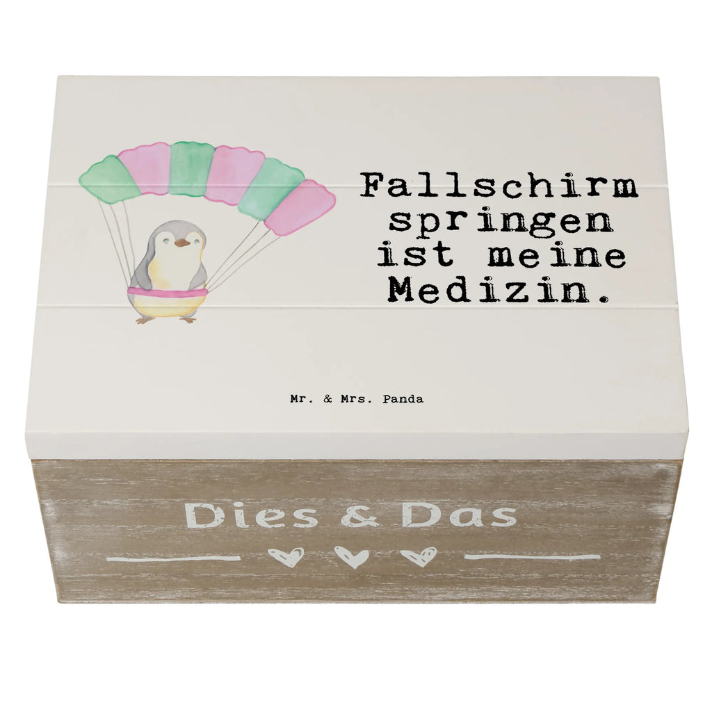 Holzkiste Pinguin Fallschirm springen Holzkiste, Kiste, Schatzkiste, Truhe, Schatulle, XXL, Erinnerungsbox, Erinnerungskiste, Dekokiste, Aufbewahrungsbox, Geschenkbox, Geschenkdose, Geschenk, Sport, Sportart, Hobby, Schenken, Danke, Dankeschön, Auszeichnung, Gewinn, Sportler, Fallschirmspringen, Skydive, Fallschirmsprung, Tandemsprung, Fallschirmflug, Freifall, Erlebnisgeschenk, Adrenalinkick, Extreme Sport, Luftakrobatik, Adrenalinrausch, Parachute Jumping