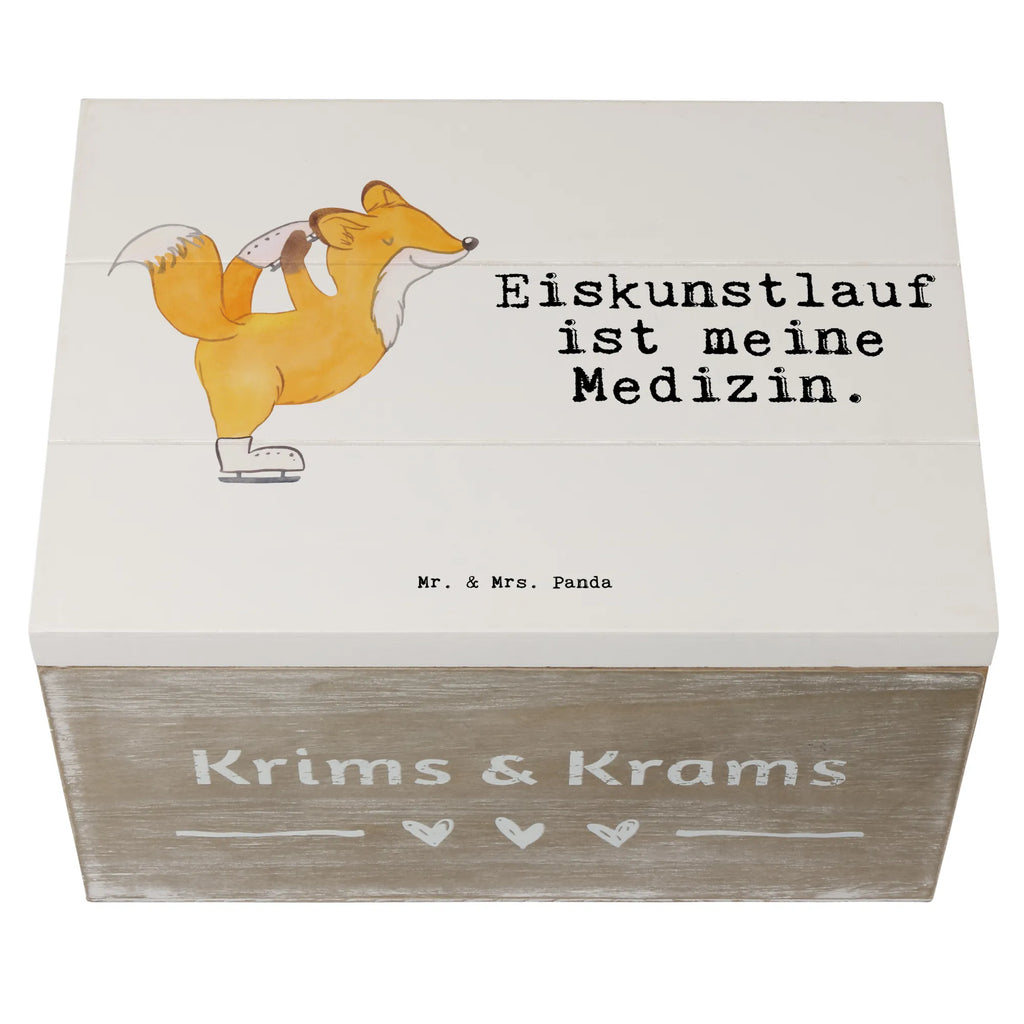 Holzkiste Fuchs Eiskunstläufer Holzkiste, Kiste, Schatzkiste, Truhe, Schatulle, XXL, Erinnerungsbox, Erinnerungskiste, Dekokiste, Aufbewahrungsbox, Geschenkbox, Geschenkdose, Geschenk, Sport, Sportart, Hobby, Schenken, Danke, Dankeschön, Auszeichnung, Gewinn, Sportler, Eiskunstläufer, Eiskunstläuferin, Eiskunst