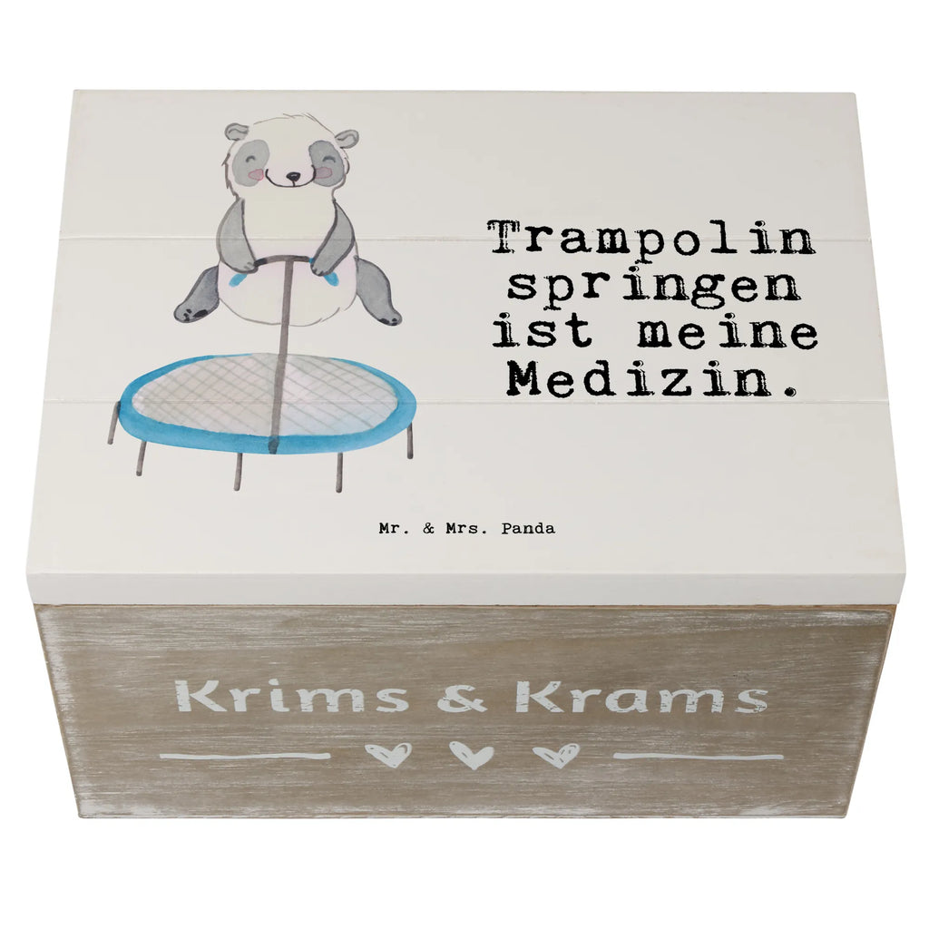 Holzkiste Panda Trampolin springen Holzkiste, Kiste, Schatzkiste, Truhe, Schatulle, XXL, Erinnerungsbox, Erinnerungskiste, Dekokiste, Aufbewahrungsbox, Geschenkbox, Geschenkdose, Geschenk, Sport, Sportart, Hobby, Schenken, Danke, Dankeschön, Auszeichnung, Gewinn, Sportler, Trampolin springen, Trampolin Springen, Trampolin Turnen, Fitnessstudio, Trampolin-Übungen, Trampolin-Workout