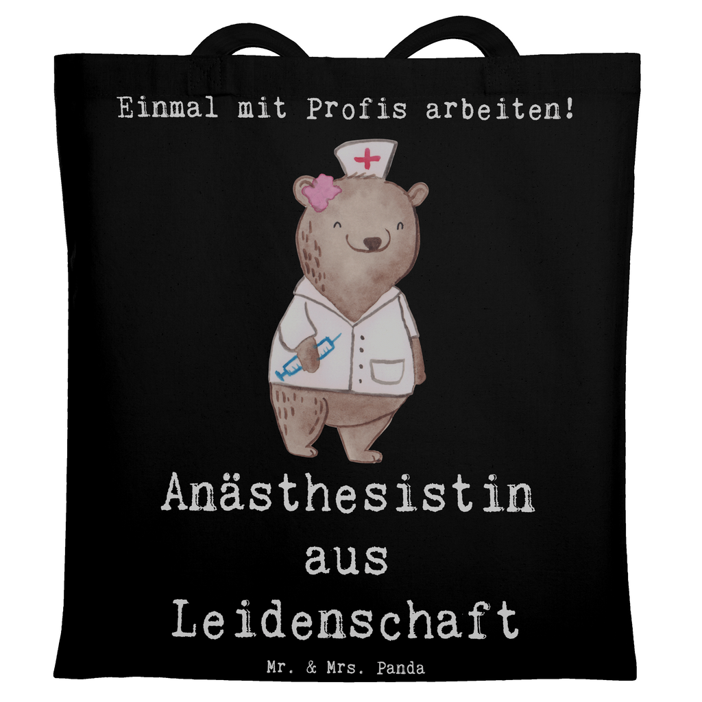 Tragetasche Anästhesistin aus Leidenschaft Beuteltasche, Beutel, Einkaufstasche, Jutebeutel, Stoffbeutel, Tasche, Shopper, Umhängetasche, Strandtasche, Schultertasche, Stofftasche, Tragetasche, Badetasche, Jutetasche, Einkaufstüte, Laptoptasche, Beruf, Ausbildung, Jubiläum, Abschied, Rente, Kollege, Kollegin, Geschenk, Schenken, Arbeitskollege, Mitarbeiter, Firma, Danke, Dankeschön, Anästhesistin, Narkoseärztin, Anästhesie, Krankenhaus, Studium