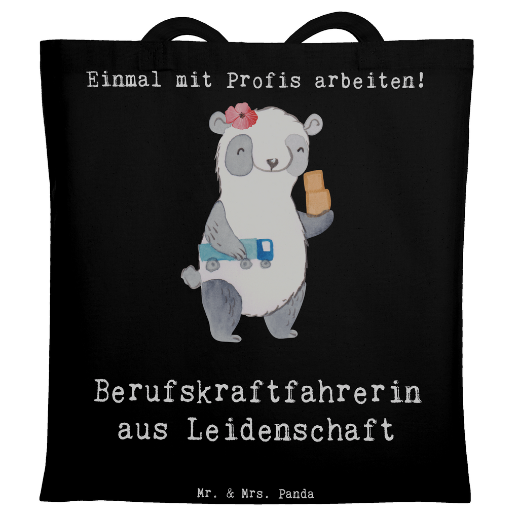 Tragetasche Berufskraftfahrerin aus Leidenschaft Beuteltasche, Beutel, Einkaufstasche, Jutebeutel, Stoffbeutel, Tasche, Shopper, Umhängetasche, Strandtasche, Schultertasche, Stofftasche, Tragetasche, Badetasche, Jutetasche, Einkaufstüte, Laptoptasche, Beruf, Ausbildung, Jubiläum, Abschied, Rente, Kollege, Kollegin, Geschenk, Schenken, Arbeitskollege, Mitarbeiter, Firma, Danke, Dankeschön