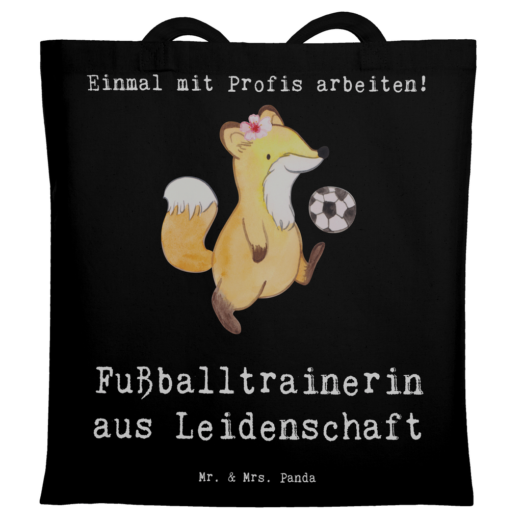 Tragetasche Fußballtrainerin aus Leidenschaft Beuteltasche, Beutel, Einkaufstasche, Jutebeutel, Stoffbeutel, Tasche, Shopper, Umhängetasche, Strandtasche, Schultertasche, Stofftasche, Tragetasche, Badetasche, Jutetasche, Einkaufstüte, Laptoptasche, Beruf, Ausbildung, Jubiläum, Abschied, Rente, Kollege, Kollegin, Geschenk, Schenken, Arbeitskollege, Mitarbeiter, Firma, Danke, Dankeschön, Fußballtrainerin, Fußballspiel, Glücksbringer, Verein Fußball