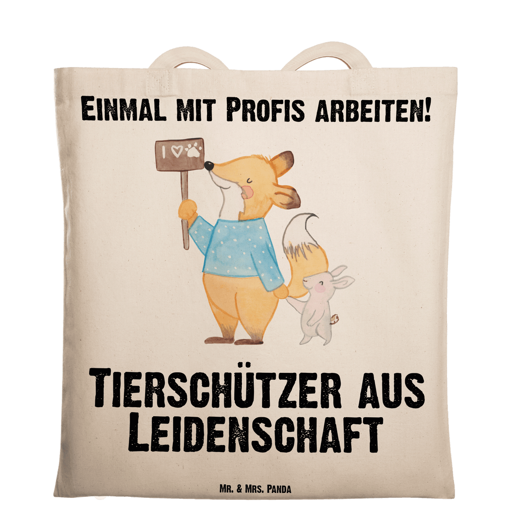 Tragetasche Tierschützer aus Leidenschaft Beuteltasche, Beutel, Einkaufstasche, Jutebeutel, Stoffbeutel, Tasche, Shopper, Umhängetasche, Strandtasche, Schultertasche, Stofftasche, Tragetasche, Badetasche, Jutetasche, Einkaufstüte, Laptoptasche, Beruf, Ausbildung, Jubiläum, Abschied, Rente, Kollege, Kollegin, Geschenk, Schenken, Arbeitskollege, Mitarbeiter, Firma, Danke, Dankeschön