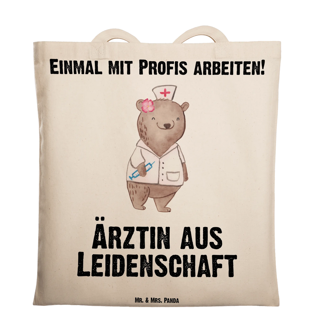 Tragetasche Ärztin aus Leidenschaft Beuteltasche, Beutel, Einkaufstasche, Jutebeutel, Stoffbeutel, Tasche, Shopper, Umhängetasche, Strandtasche, Schultertasche, Stofftasche, Tragetasche, Badetasche, Jutetasche, Einkaufstüte, Laptoptasche, Beruf, Ausbildung, Jubiläum, Abschied, Rente, Kollege, Kollegin, Geschenk, Schenken, Arbeitskollege, Mitarbeiter, Firma, Danke, Dankeschön, Ärztin, Hausärztin, Medizinerin, Doktorin, Medizinstudium, Doktortitel, Arztpraxis