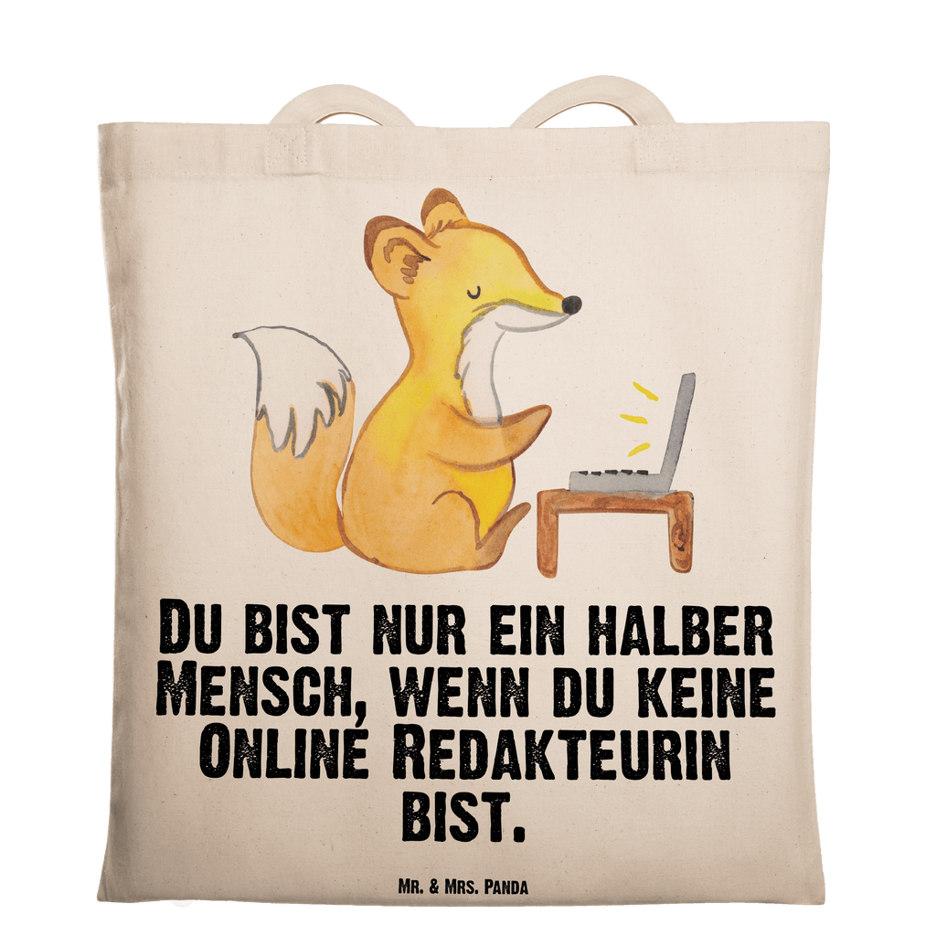 Tragetasche Online Redakteurin mit Herz Beuteltasche, Beutel, Einkaufstasche, Jutebeutel, Stoffbeutel, Tasche, Shopper, Umhängetasche, Strandtasche, Schultertasche, Stofftasche, Tragetasche, Badetasche, Jutetasche, Einkaufstüte, Laptoptasche, Beruf, Ausbildung, Jubiläum, Abschied, Rente, Kollege, Kollegin, Geschenk, Schenken, Arbeitskollege, Mitarbeiter, Firma, Danke, Dankeschön