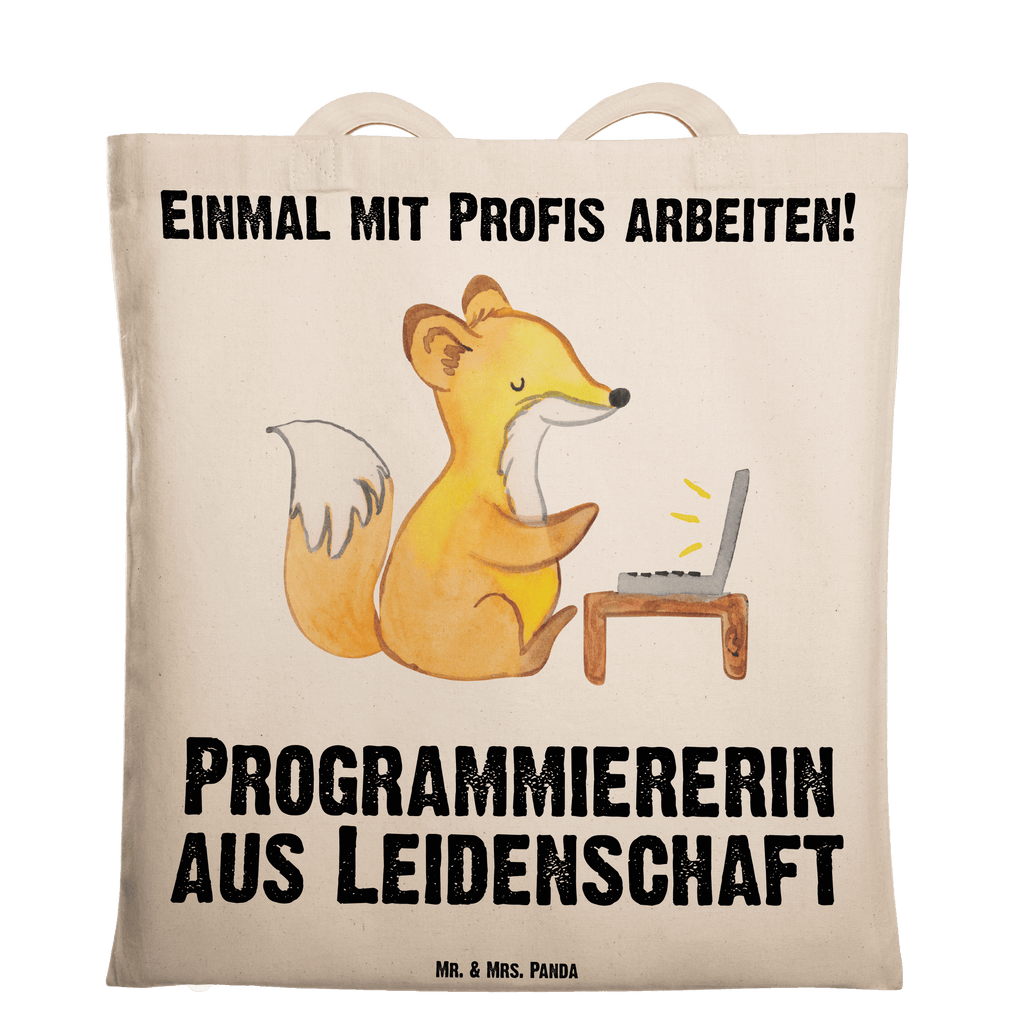 Tragetasche Programmiererin aus Leidenschaft Beuteltasche, Beutel, Einkaufstasche, Jutebeutel, Stoffbeutel, Tasche, Shopper, Umhängetasche, Strandtasche, Schultertasche, Stofftasche, Tragetasche, Badetasche, Jutetasche, Einkaufstüte, Laptoptasche, Beruf, Ausbildung, Jubiläum, Abschied, Rente, Kollege, Kollegin, Geschenk, Schenken, Arbeitskollege, Mitarbeiter, Firma, Danke, Dankeschön, Programmiererin, Softwareingenieurin, Softwarentwicklerin, Computerfreak, Datenverarbeiterin, Computerfachfrau, IT-Spezialistin, Nerd