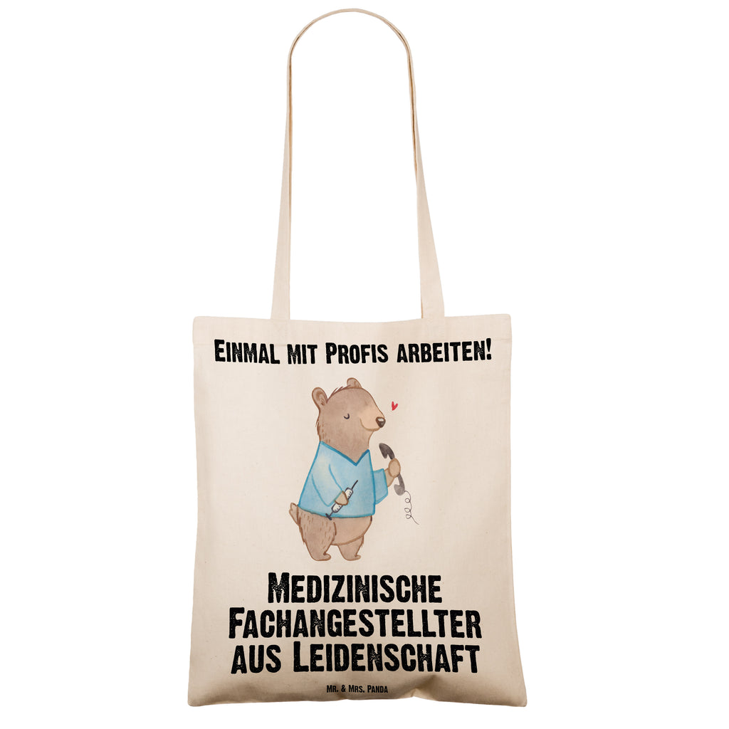 Tragetasche Medizinische Fachangestellter aus Leidenschaft Beuteltasche, Beutel, Einkaufstasche, Jutebeutel, Stoffbeutel, Tasche, Shopper, Umhängetasche, Strandtasche, Schultertasche, Stofftasche, Tragetasche, Badetasche, Jutetasche, Einkaufstüte, Laptoptasche, Beruf, Ausbildung, Jubiläum, Abschied, Rente, Kollege, Kollegin, Geschenk, Schenken, Arbeitskollege, Mitarbeiter, Firma, Danke, Dankeschön, Arzthelfer, Medizinischer Fachangestellter, Sprechstundenhilfe