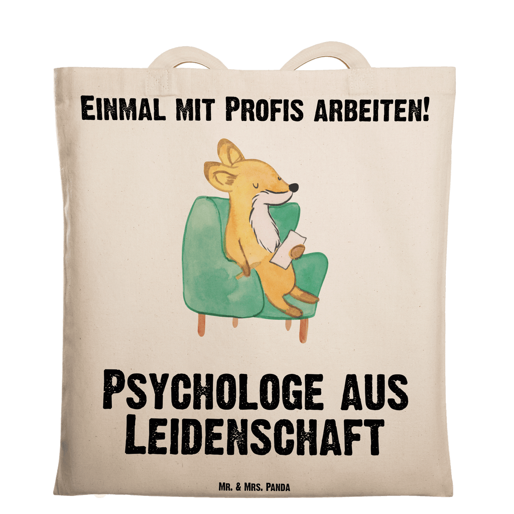 Tragetasche Psychologe aus Leidenschaft Beuteltasche, Beutel, Einkaufstasche, Jutebeutel, Stoffbeutel, Tasche, Shopper, Umhängetasche, Strandtasche, Schultertasche, Stofftasche, Tragetasche, Badetasche, Jutetasche, Einkaufstüte, Laptoptasche, Beruf, Ausbildung, Jubiläum, Abschied, Rente, Kollege, Kollegin, Geschenk, Schenken, Arbeitskollege, Mitarbeiter, Firma, Danke, Dankeschön, Psychologe, Therapeut, Studium