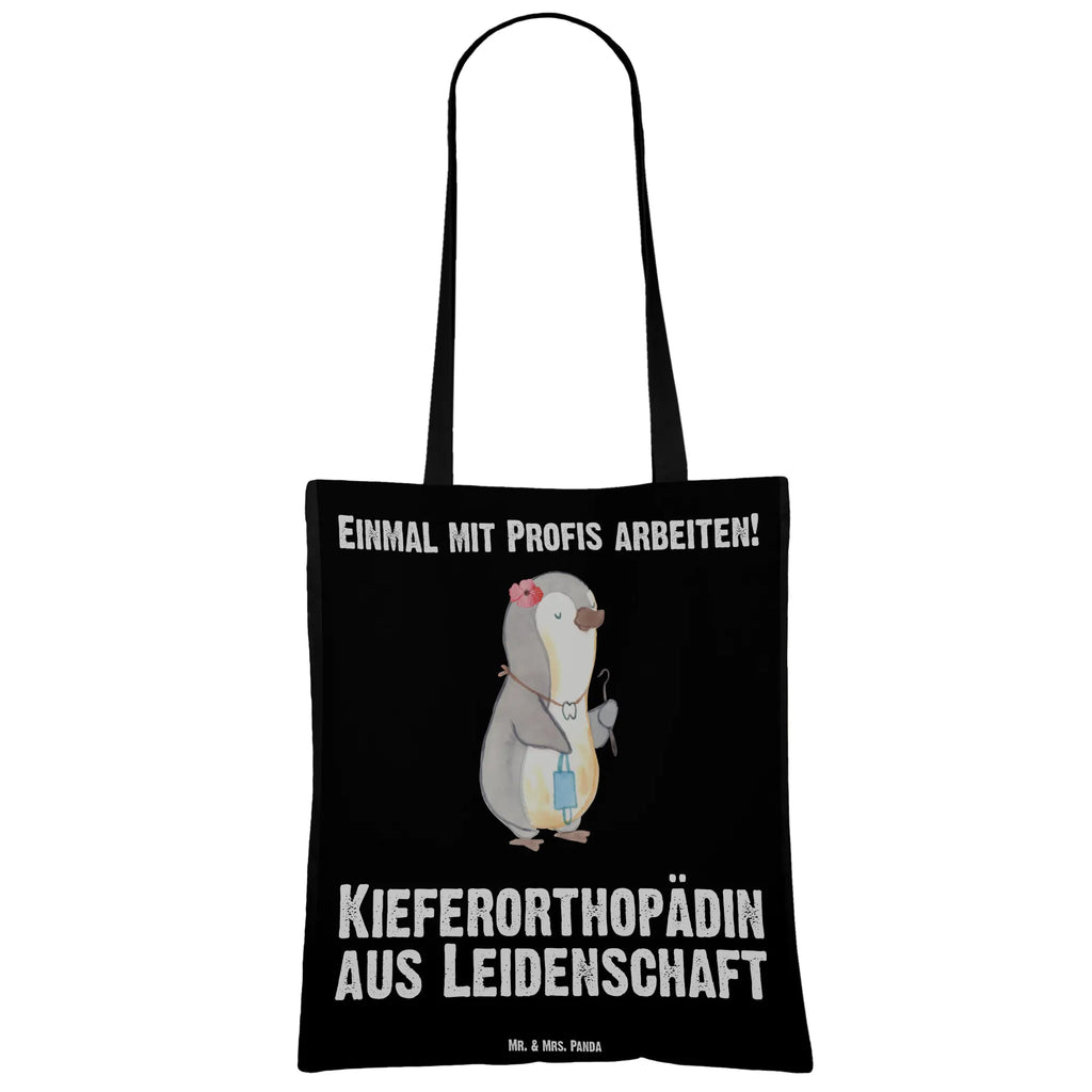 Tragetasche Kieferorthopädin aus Leidenschaft Beuteltasche, Beutel, Einkaufstasche, Jutebeutel, Stoffbeutel, Tasche, Shopper, Umhängetasche, Strandtasche, Schultertasche, Stofftasche, Tragetasche, Badetasche, Jutetasche, Einkaufstüte, Laptoptasche, Beruf, Ausbildung, Jubiläum, Abschied, Rente, Kollege, Kollegin, Geschenk, Schenken, Arbeitskollege, Mitarbeiter, Firma, Danke, Dankeschön