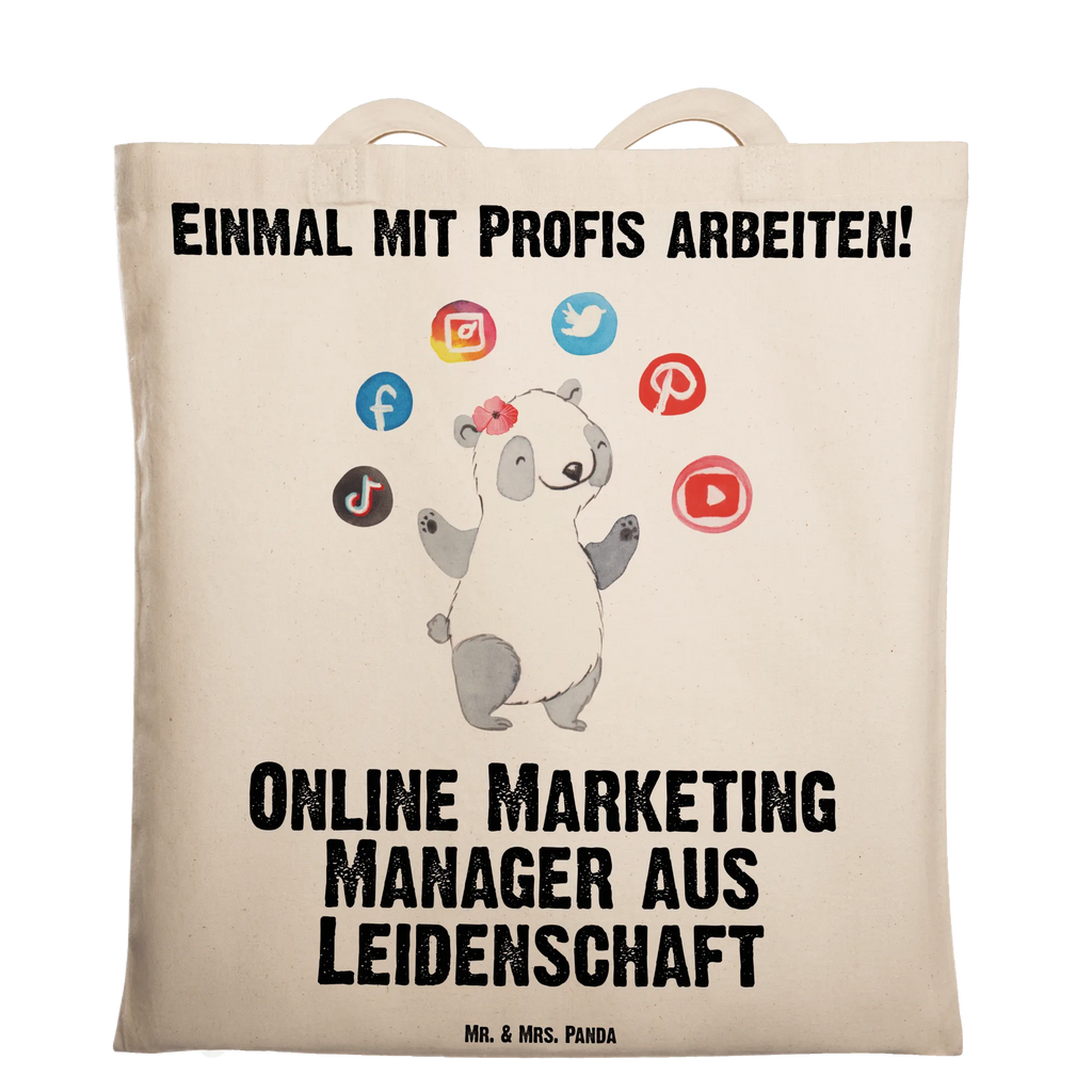 Tragetasche Online Marketing Manager aus Leidenschaft Beuteltasche, Beutel, Einkaufstasche, Jutebeutel, Stoffbeutel, Tasche, Shopper, Umhängetasche, Strandtasche, Schultertasche, Stofftasche, Tragetasche, Badetasche, Jutetasche, Einkaufstüte, Laptoptasche, Beruf, Ausbildung, Jubiläum, Abschied, Rente, Kollege, Kollegin, Geschenk, Schenken, Arbeitskollege, Mitarbeiter, Firma, Danke, Dankeschön, Online Marketing, Manager, Marketingmanager, Influencer Marketing, Digital Marketing