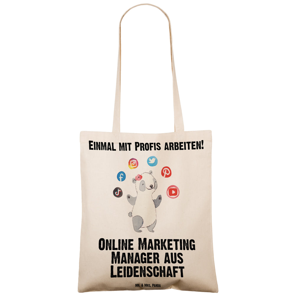 Tragetasche Online Marketing Manager aus Leidenschaft Beuteltasche, Beutel, Einkaufstasche, Jutebeutel, Stoffbeutel, Tasche, Shopper, Umhängetasche, Strandtasche, Schultertasche, Stofftasche, Tragetasche, Badetasche, Jutetasche, Einkaufstüte, Laptoptasche, Beruf, Ausbildung, Jubiläum, Abschied, Rente, Kollege, Kollegin, Geschenk, Schenken, Arbeitskollege, Mitarbeiter, Firma, Danke, Dankeschön, Online Marketing, Manager, Marketingmanager, Influencer Marketing, Digital Marketing