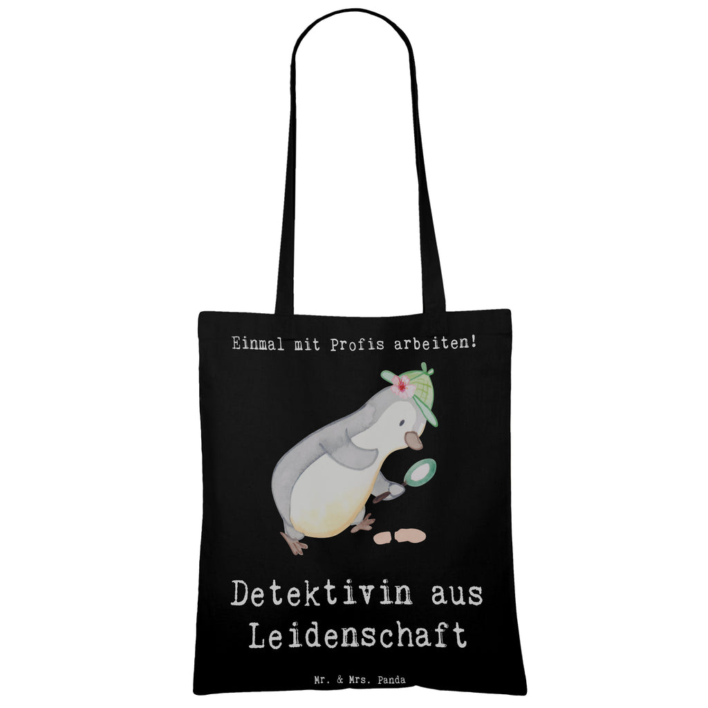 Tragetasche Detektivin aus Leidenschaft Beuteltasche, Beutel, Einkaufstasche, Jutebeutel, Stoffbeutel, Tasche, Shopper, Umhängetasche, Strandtasche, Schultertasche, Stofftasche, Tragetasche, Badetasche, Jutetasche, Einkaufstüte, Laptoptasche, Beruf, Ausbildung, Jubiläum, Abschied, Rente, Kollege, Kollegin, Geschenk, Schenken, Arbeitskollege, Mitarbeiter, Firma, Danke, Dankeschön, Detektivin, Ermittlerin, Agentin, Privatdetektei, Berufsdetektivin, Wirtschaftsdetektei, Detektivausbildung, Spurensuche