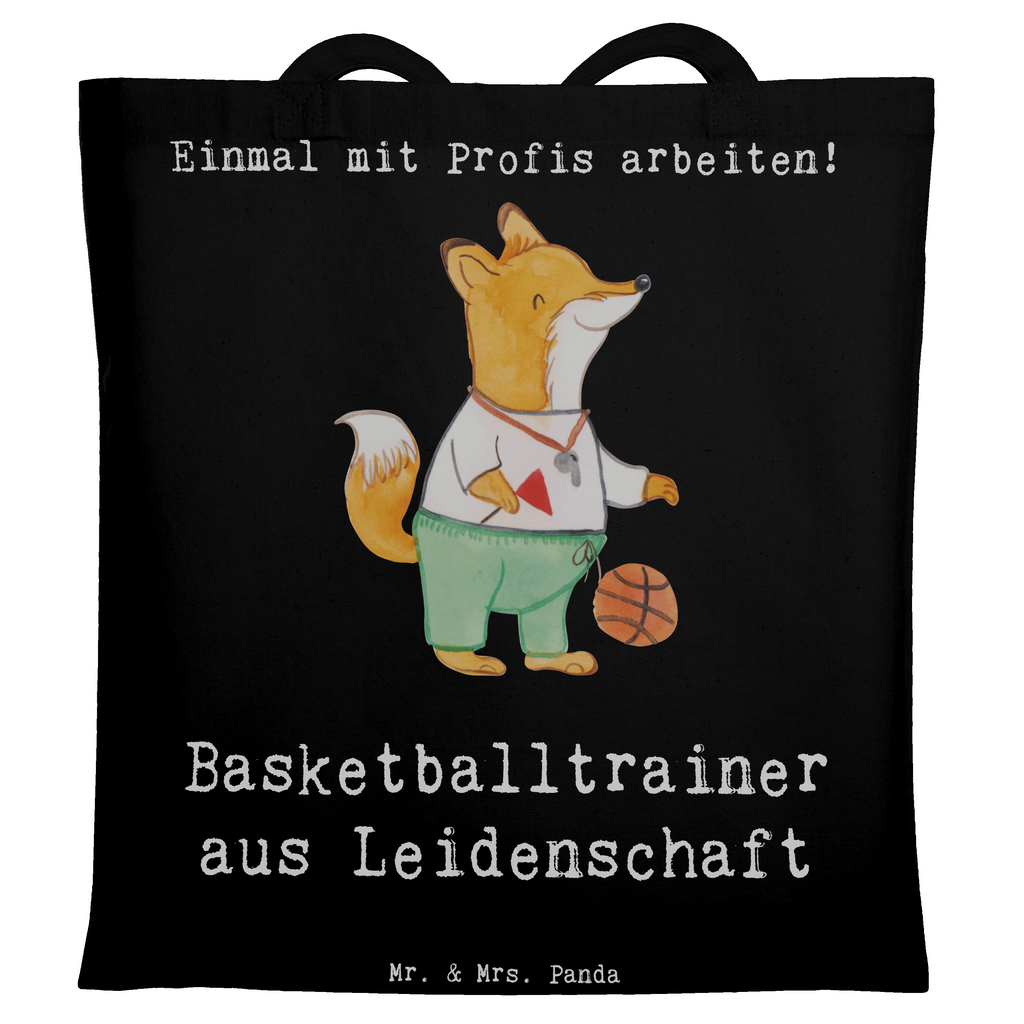 Tragetasche Basketballtrainer aus Leidenschaft Beuteltasche, Beutel, Einkaufstasche, Jutebeutel, Stoffbeutel, Tasche, Shopper, Umhängetasche, Strandtasche, Schultertasche, Stofftasche, Tragetasche, Badetasche, Jutetasche, Einkaufstüte, Laptoptasche, Beruf, Ausbildung, Jubiläum, Abschied, Rente, Kollege, Kollegin, Geschenk, Schenken, Arbeitskollege, Mitarbeiter, Firma, Danke, Dankeschön, Basketballtrainer, Basketball, Sport, Ballsport, Basketballcoach, Basketballer, Verein