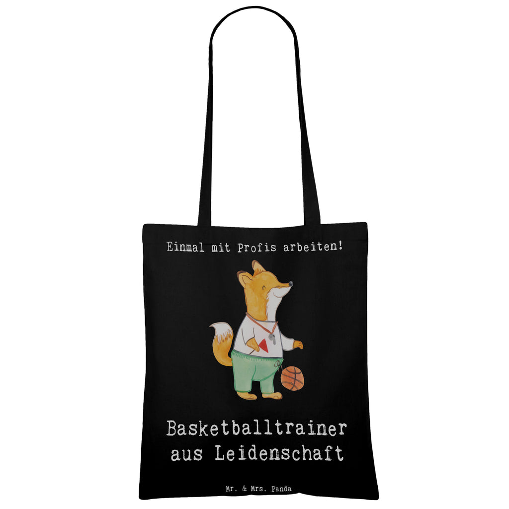 Tragetasche Basketballtrainer aus Leidenschaft Beuteltasche, Beutel, Einkaufstasche, Jutebeutel, Stoffbeutel, Tasche, Shopper, Umhängetasche, Strandtasche, Schultertasche, Stofftasche, Tragetasche, Badetasche, Jutetasche, Einkaufstüte, Laptoptasche, Beruf, Ausbildung, Jubiläum, Abschied, Rente, Kollege, Kollegin, Geschenk, Schenken, Arbeitskollege, Mitarbeiter, Firma, Danke, Dankeschön, Basketballtrainer, Basketball, Sport, Ballsport, Basketballcoach, Basketballer, Verein