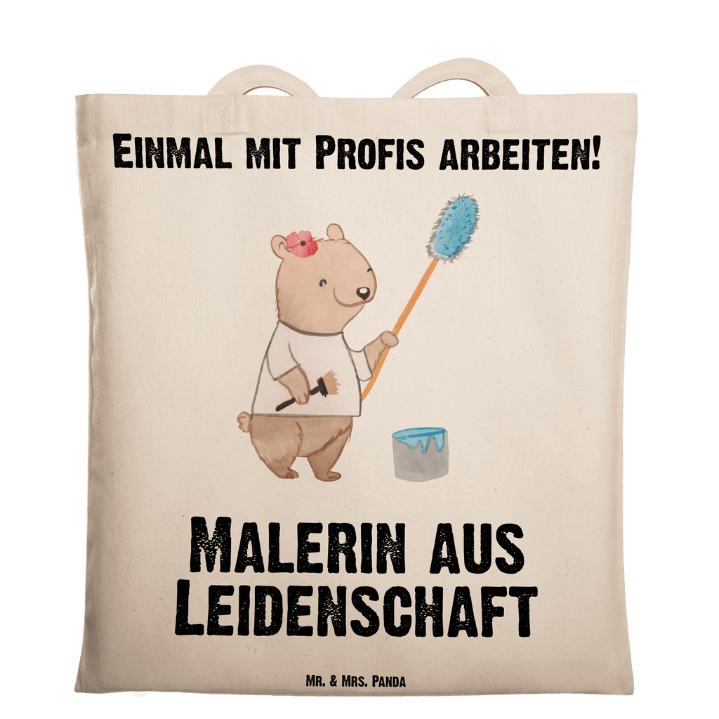 Tragetasche Malerin aus Leidenschaft Beuteltasche, Beutel, Einkaufstasche, Jutebeutel, Stoffbeutel, Tasche, Shopper, Umhängetasche, Strandtasche, Schultertasche, Stofftasche, Tragetasche, Badetasche, Jutetasche, Einkaufstüte, Laptoptasche, Beruf, Ausbildung, Jubiläum, Abschied, Rente, Kollege, Kollegin, Geschenk, Schenken, Arbeitskollege, Mitarbeiter, Firma, Danke, Dankeschön, Maler, Malermeisterin, Gesellenprüfung, Meisterprüfung, Malerbetrieb