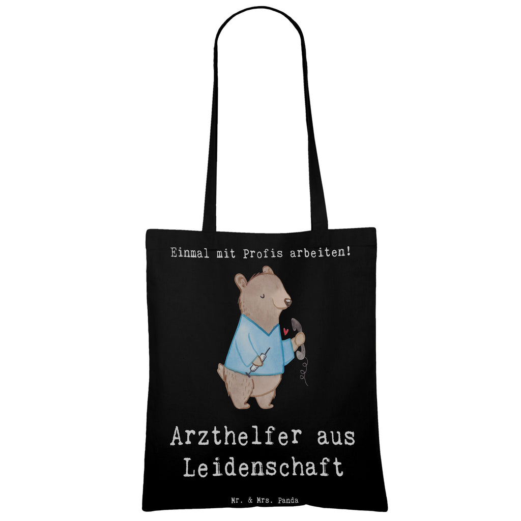 Tragetasche Arzthelfer aus Leidenschaft Beuteltasche, Beutel, Einkaufstasche, Jutebeutel, Stoffbeutel, Tasche, Shopper, Umhängetasche, Strandtasche, Schultertasche, Stofftasche, Tragetasche, Badetasche, Jutetasche, Einkaufstüte, Laptoptasche, Beruf, Ausbildung, Jubiläum, Abschied, Rente, Kollege, Kollegin, Geschenk, Schenken, Arbeitskollege, Mitarbeiter, Firma, Danke, Dankeschön, Arzthelfer, Medizinischer Fachangestellter