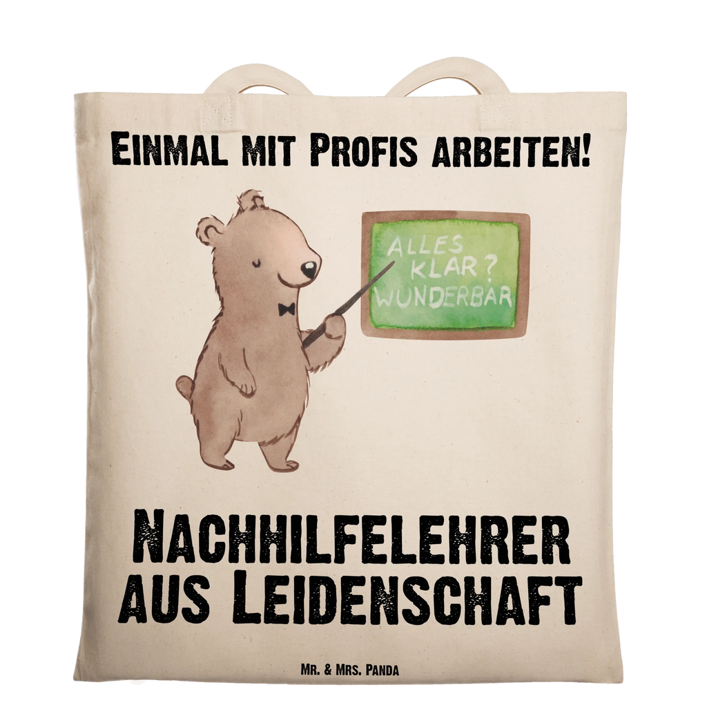 Tragetasche Nachhilfelehrer aus Leidenschaft Beuteltasche, Beutel, Einkaufstasche, Jutebeutel, Stoffbeutel, Tasche, Shopper, Umhängetasche, Strandtasche, Schultertasche, Stofftasche, Tragetasche, Badetasche, Jutetasche, Einkaufstüte, Laptoptasche, Beruf, Ausbildung, Jubiläum, Abschied, Rente, Kollege, Kollegin, Geschenk, Schenken, Arbeitskollege, Mitarbeiter, Firma, Danke, Dankeschön, Nachhilfelehrer, Nachhilfeschule, Nachhilfeunterricht