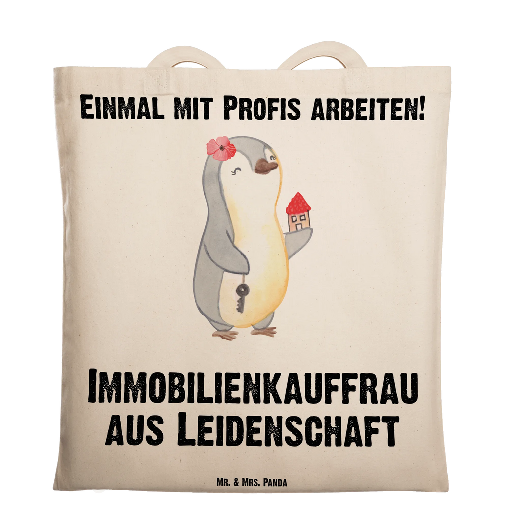 Tragetasche Immobilienkauffrau aus Leidenschaft Beuteltasche, Beutel, Einkaufstasche, Jutebeutel, Stoffbeutel, Tasche, Shopper, Umhängetasche, Strandtasche, Schultertasche, Stofftasche, Tragetasche, Badetasche, Jutetasche, Einkaufstüte, Laptoptasche, Beruf, Ausbildung, Jubiläum, Abschied, Rente, Kollege, Kollegin, Geschenk, Schenken, Arbeitskollege, Mitarbeiter, Firma, Danke, Dankeschön, Immobilienmaklerin, Immobilienhändlerin, Immobilienkauffrau, Immobilienbüro