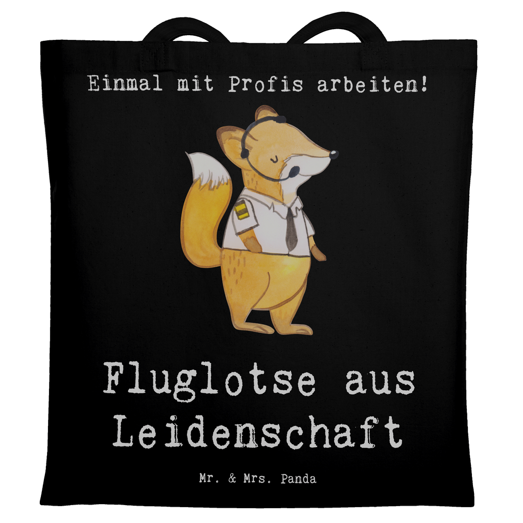 Tragetasche Fluglotse aus Leidenschaft Beuteltasche, Beutel, Einkaufstasche, Jutebeutel, Stoffbeutel, Tasche, Shopper, Umhängetasche, Strandtasche, Schultertasche, Stofftasche, Tragetasche, Badetasche, Jutetasche, Einkaufstüte, Laptoptasche, Beruf, Ausbildung, Jubiläum, Abschied, Rente, Kollege, Kollegin, Geschenk, Schenken, Arbeitskollege, Mitarbeiter, Firma, Danke, Dankeschön, Fluglotse, Flugverkehrsleiter, Luftfahrtpersonal, Flugsicherung