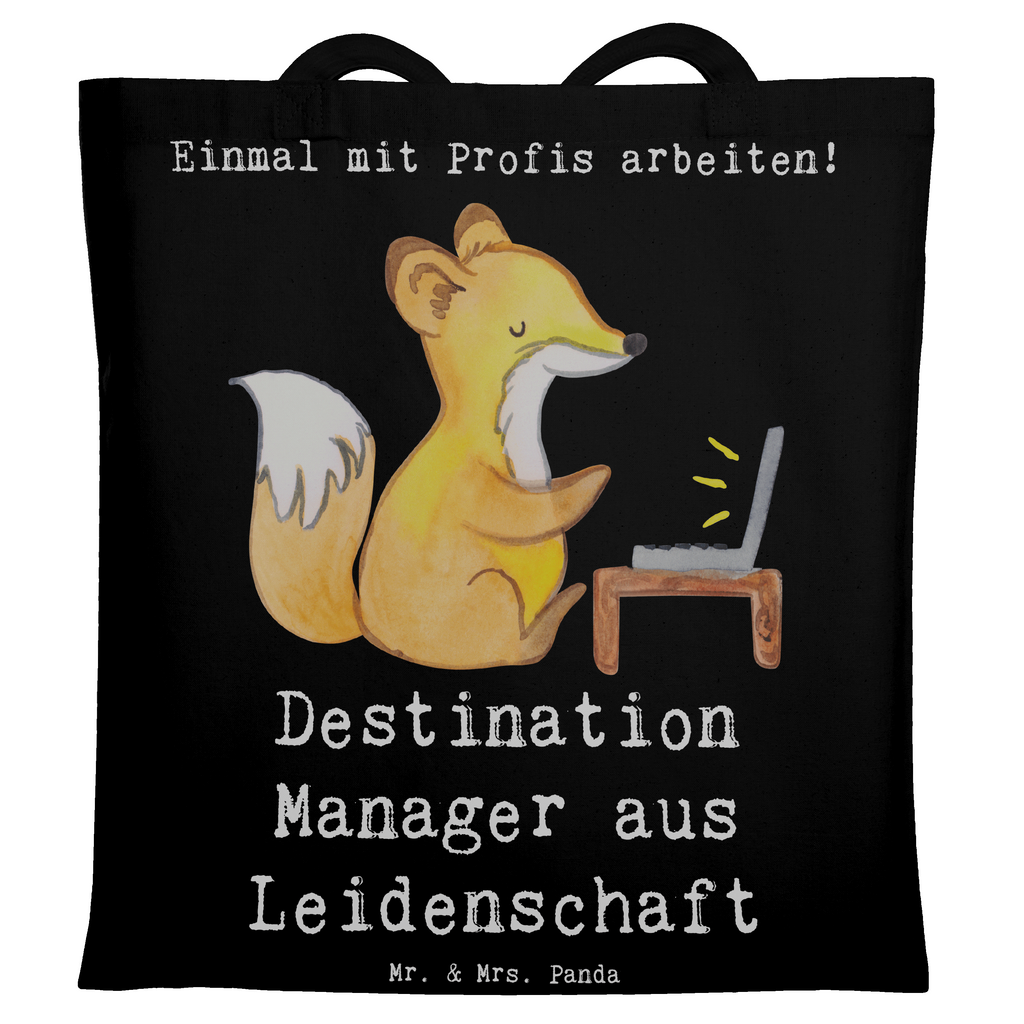 Tragetasche Destination Manager aus Leidenschaft Beuteltasche, Beutel, Einkaufstasche, Jutebeutel, Stoffbeutel, Tasche, Shopper, Umhängetasche, Strandtasche, Schultertasche, Stofftasche, Tragetasche, Badetasche, Jutetasche, Einkaufstüte, Laptoptasche, Beruf, Ausbildung, Jubiläum, Abschied, Rente, Kollege, Kollegin, Geschenk, Schenken, Arbeitskollege, Mitarbeiter, Firma, Danke, Dankeschön