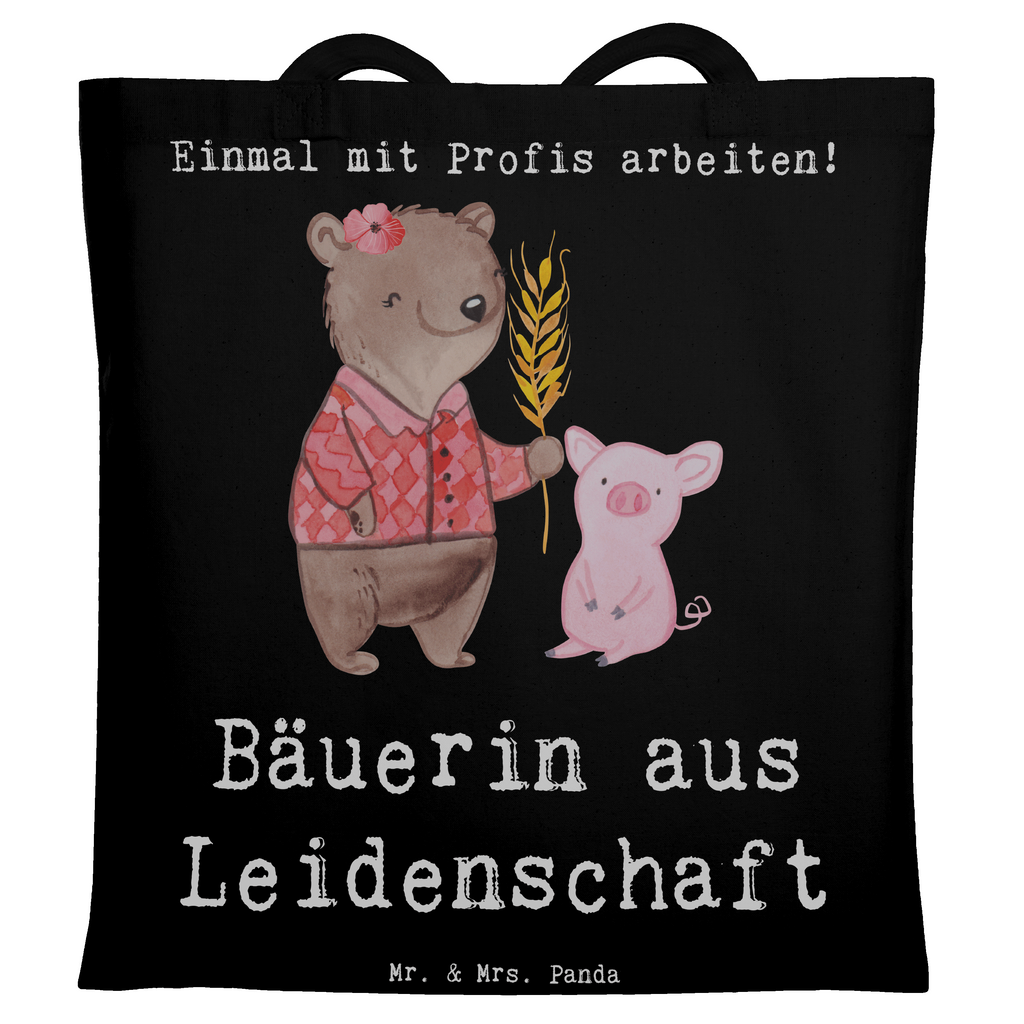 Tragetasche Bäuerin aus Leidenschaft Beuteltasche, Beutel, Einkaufstasche, Jutebeutel, Stoffbeutel, Tasche, Shopper, Umhängetasche, Strandtasche, Schultertasche, Stofftasche, Tragetasche, Badetasche, Jutetasche, Einkaufstüte, Laptoptasche, Beruf, Ausbildung, Jubiläum, Abschied, Rente, Kollege, Kollegin, Geschenk, Schenken, Arbeitskollege, Mitarbeiter, Firma, Danke, Dankeschön, Landwirtin, Bäuerin, Tierwirtin, Agronomin, Farmerin, Bauernhof