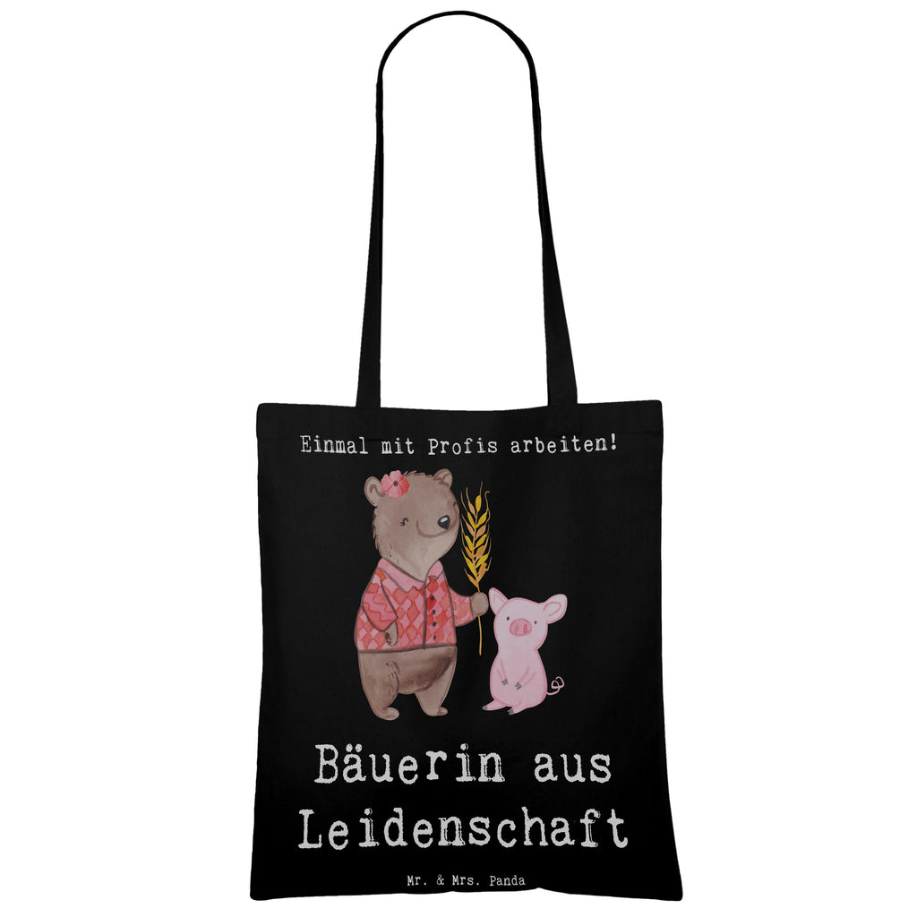 Tragetasche Bäuerin aus Leidenschaft Beuteltasche, Beutel, Einkaufstasche, Jutebeutel, Stoffbeutel, Tasche, Shopper, Umhängetasche, Strandtasche, Schultertasche, Stofftasche, Tragetasche, Badetasche, Jutetasche, Einkaufstüte, Laptoptasche, Beruf, Ausbildung, Jubiläum, Abschied, Rente, Kollege, Kollegin, Geschenk, Schenken, Arbeitskollege, Mitarbeiter, Firma, Danke, Dankeschön, Landwirtin, Bäuerin, Tierwirtin, Agronomin, Farmerin, Bauernhof