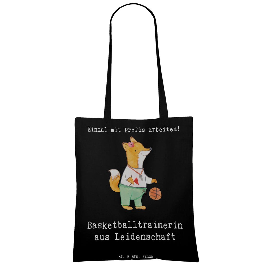 Tragetasche Basketballtrainerin aus Leidenschaft Beuteltasche, Beutel, Einkaufstasche, Jutebeutel, Stoffbeutel, Tasche, Shopper, Umhängetasche, Strandtasche, Schultertasche, Stofftasche, Tragetasche, Badetasche, Jutetasche, Einkaufstüte, Laptoptasche, Beruf, Ausbildung, Jubiläum, Abschied, Rente, Kollege, Kollegin, Geschenk, Schenken, Arbeitskollege, Mitarbeiter, Firma, Danke, Dankeschön, Basketballtrainerin, Basketball, Sport, Ballsport, Basketballcoach, Basketballerin, Verein