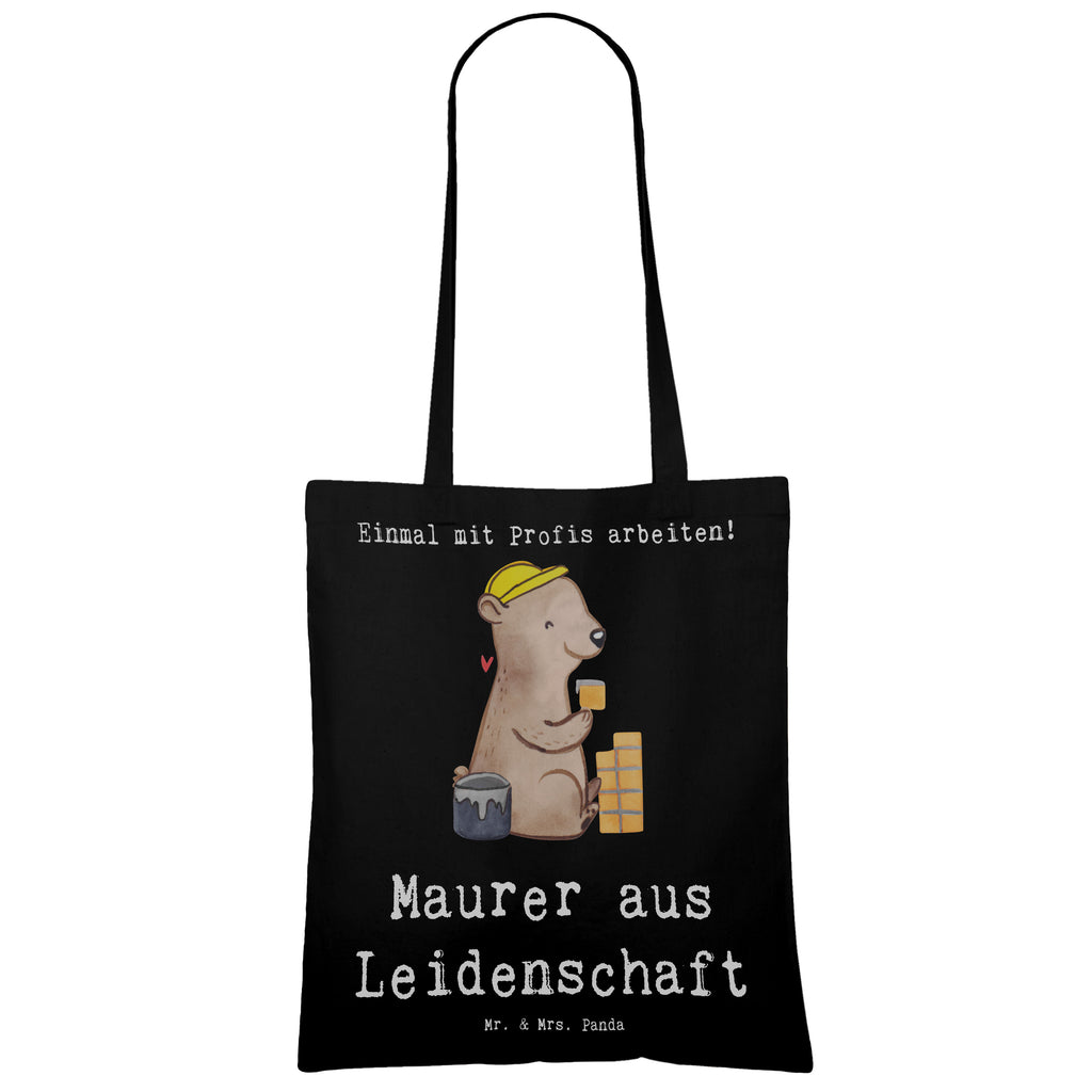 Tragetasche Maurer aus Leidenschaft Beuteltasche, Beutel, Einkaufstasche, Jutebeutel, Stoffbeutel, Tasche, Shopper, Umhängetasche, Strandtasche, Schultertasche, Stofftasche, Tragetasche, Badetasche, Jutetasche, Einkaufstüte, Laptoptasche, Beruf, Ausbildung, Jubiläum, Abschied, Rente, Kollege, Kollegin, Geschenk, Schenken, Arbeitskollege, Mitarbeiter, Firma, Danke, Dankeschön, Maurer, Maurermeister, Gesellenprüfung, Handwerker, Maurerbetrieb