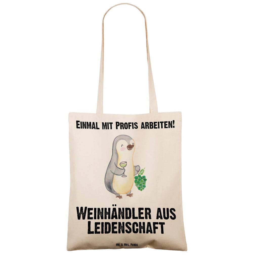 Tragetasche Weinhändler aus Leidenschaft Beuteltasche, Beutel, Einkaufstasche, Jutebeutel, Stoffbeutel, Tasche, Shopper, Umhängetasche, Strandtasche, Schultertasche, Stofftasche, Tragetasche, Badetasche, Jutetasche, Einkaufstüte, Laptoptasche, Beruf, Ausbildung, Jubiläum, Abschied, Rente, Kollege, Kollegin, Geschenk, Schenken, Arbeitskollege, Mitarbeiter, Firma, Danke, Dankeschön