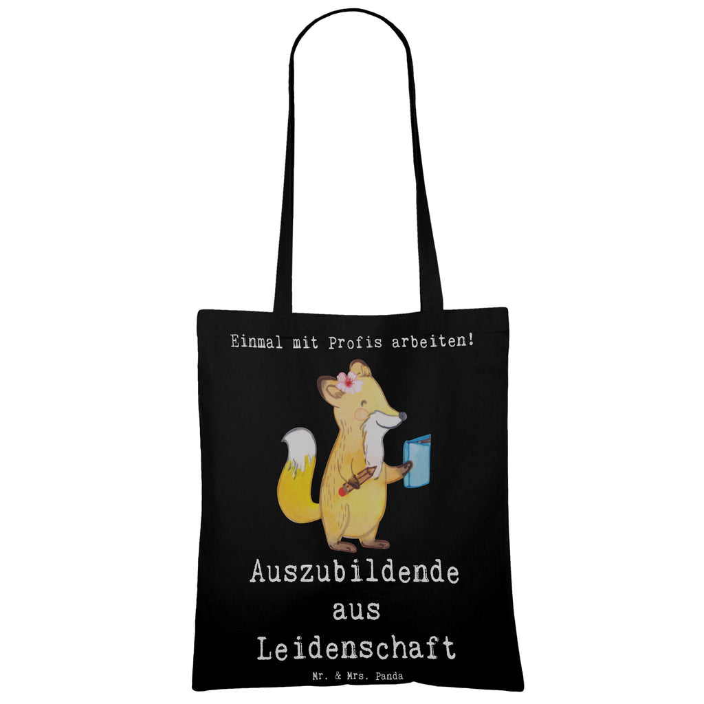 Tragetasche Auszubildende aus Leidenschaft Beuteltasche, Beutel, Einkaufstasche, Jutebeutel, Stoffbeutel, Tasche, Shopper, Umhängetasche, Strandtasche, Schultertasche, Stofftasche, Tragetasche, Badetasche, Jutetasche, Einkaufstüte, Laptoptasche, Beruf, Ausbildung, Jubiläum, Abschied, Rente, Kollege, Kollegin, Geschenk, Schenken, Arbeitskollege, Mitarbeiter, Firma, Danke, Dankeschön, Auszubildende, Azubine, Ausbildungsbeginn, Abschlussprüfung, Beginn der Ausbildung, Glücksbringer zur Ausbildung