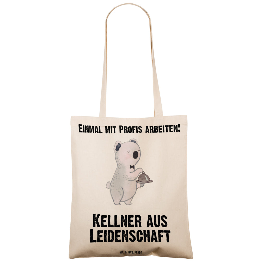 Tragetasche Kellner aus Leidenschaft Beuteltasche, Beutel, Einkaufstasche, Jutebeutel, Stoffbeutel, Tasche, Shopper, Umhängetasche, Strandtasche, Schultertasche, Stofftasche, Tragetasche, Badetasche, Jutetasche, Einkaufstüte, Laptoptasche, Beruf, Ausbildung, Jubiläum, Abschied, Rente, Kollege, Kollegin, Geschenk, Schenken, Arbeitskollege, Mitarbeiter, Firma, Danke, Dankeschön, Kellner, Servicekraft, Restaurant, Ober