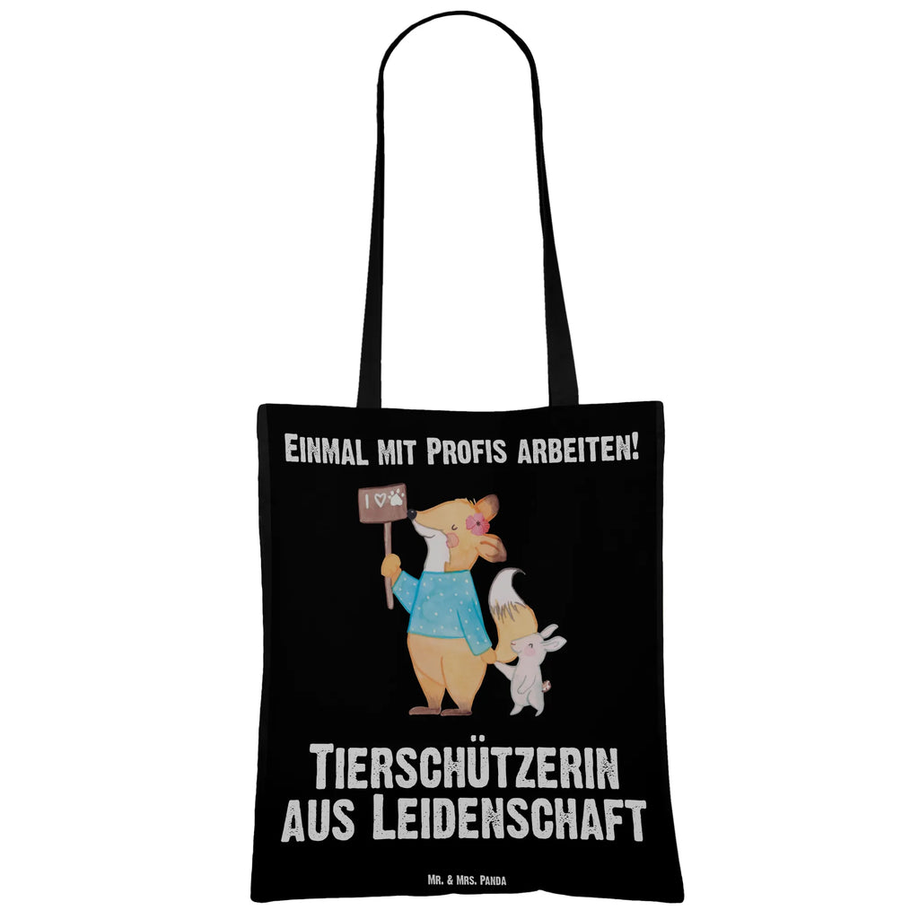 Tragetasche Tierschützerin Leidenschaft Beuteltasche, Beutel, Einkaufstasche, Jutebeutel, Stoffbeutel, Tasche, Shopper, Umhängetasche, Strandtasche, Schultertasche, Stofftasche, Tragetasche, Badetasche, Jutetasche, Einkaufstüte, Laptoptasche, Beruf, Ausbildung, Jubiläum, Abschied, Rente, Kollege, Kollegin, Geschenk, Schenken, Arbeitskollege, Mitarbeiter, Firma, Danke, Dankeschön