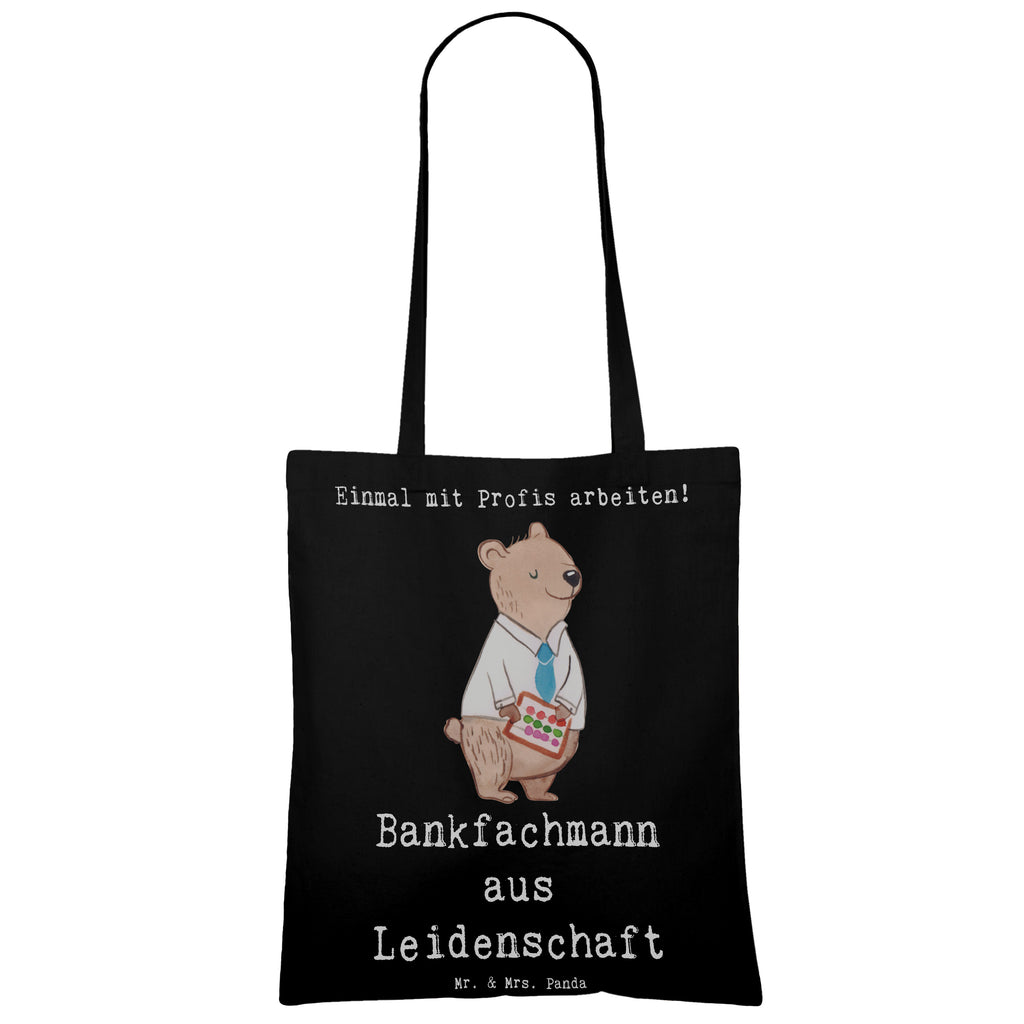 Tragetasche Bankfachmann aus Leidenschaft Beuteltasche, Beutel, Einkaufstasche, Jutebeutel, Stoffbeutel, Tasche, Shopper, Umhängetasche, Strandtasche, Schultertasche, Stofftasche, Tragetasche, Badetasche, Jutetasche, Einkaufstüte, Laptoptasche, Beruf, Ausbildung, Jubiläum, Abschied, Rente, Kollege, Kollegin, Geschenk, Schenken, Arbeitskollege, Mitarbeiter, Firma, Danke, Dankeschön, Bankfachmann, Bankangestellter, Bänker, Bankberater