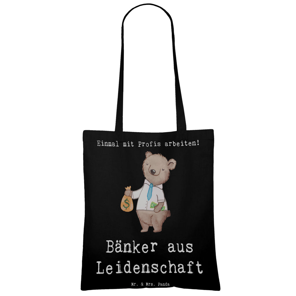 Tragetasche Bänker aus Leidenschaft Beuteltasche, Beutel, Einkaufstasche, Jutebeutel, Stoffbeutel, Tasche, Shopper, Umhängetasche, Strandtasche, Schultertasche, Stofftasche, Tragetasche, Badetasche, Jutetasche, Einkaufstüte, Laptoptasche, Beruf, Ausbildung, Jubiläum, Abschied, Rente, Kollege, Kollegin, Geschenk, Schenken, Arbeitskollege, Mitarbeiter, Firma, Danke, Dankeschön, Bänker, Bankfachmann, Bankangestellter, Bankberater