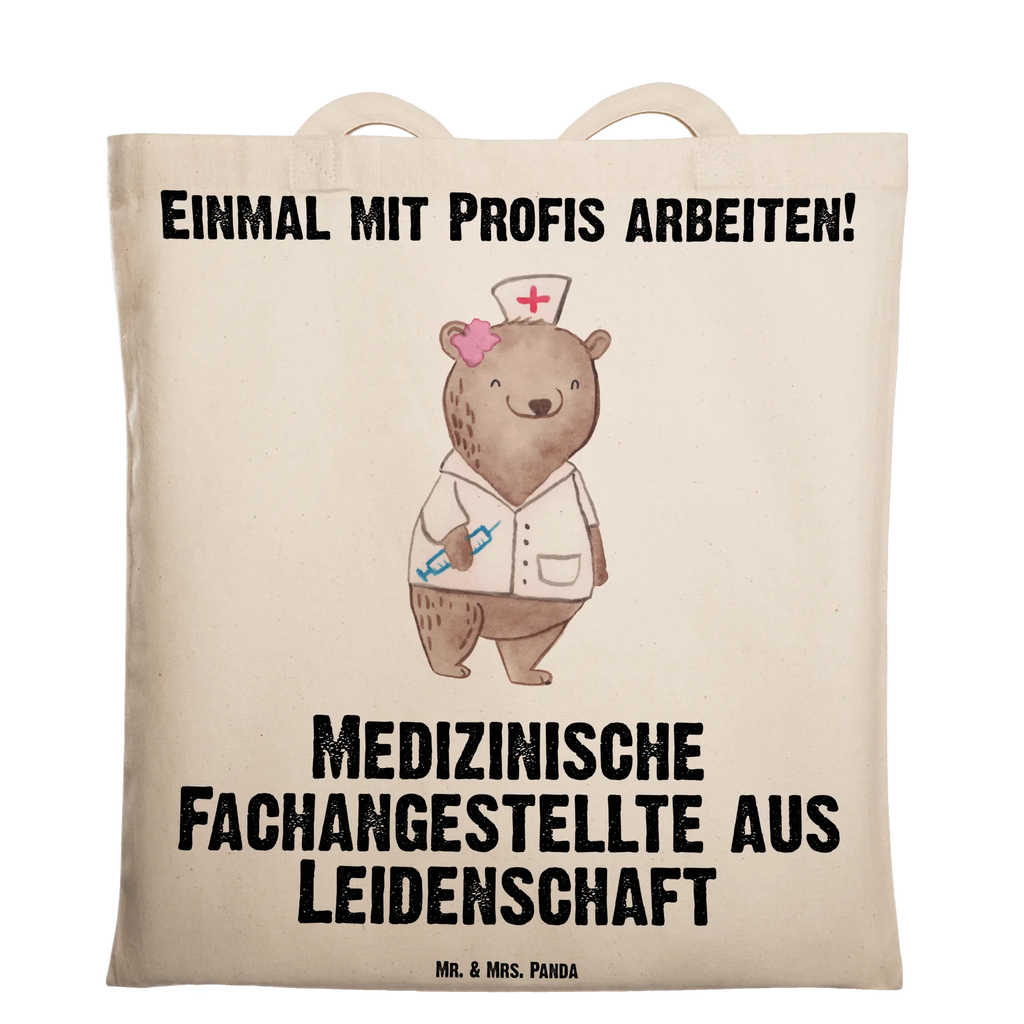 Tragetasche Medizinische Fachangestellte aus Leidenschaft Beuteltasche, Beutel, Einkaufstasche, Jutebeutel, Stoffbeutel, Tasche, Shopper, Umhängetasche, Strandtasche, Schultertasche, Stofftasche, Tragetasche, Badetasche, Jutetasche, Einkaufstüte, Laptoptasche, Beruf, Ausbildung, Jubiläum, Abschied, Rente, Kollege, Kollegin, Geschenk, Schenken, Arbeitskollege, Mitarbeiter, Firma, Danke, Dankeschön, Arzthelferin, Medizinische Fachangestellte, Sprechstundenhilfe